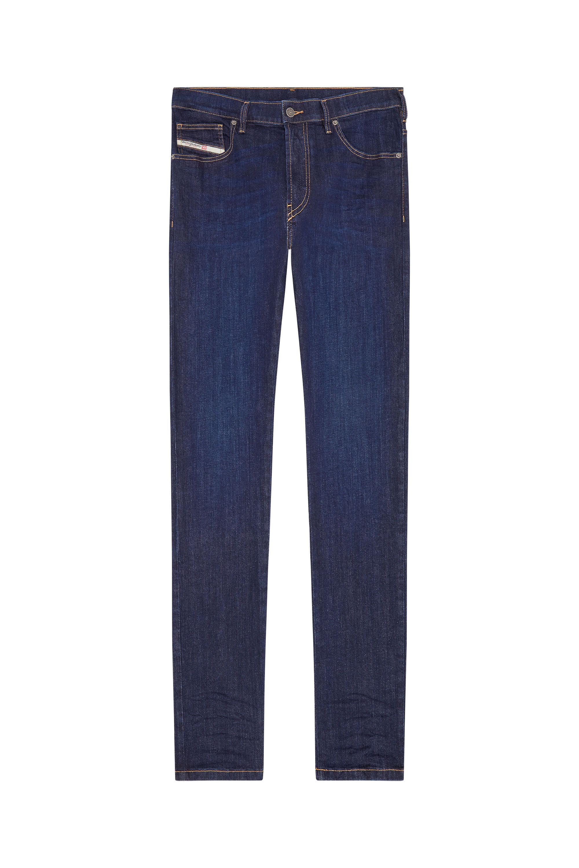Dark blue tapered jeans clearance