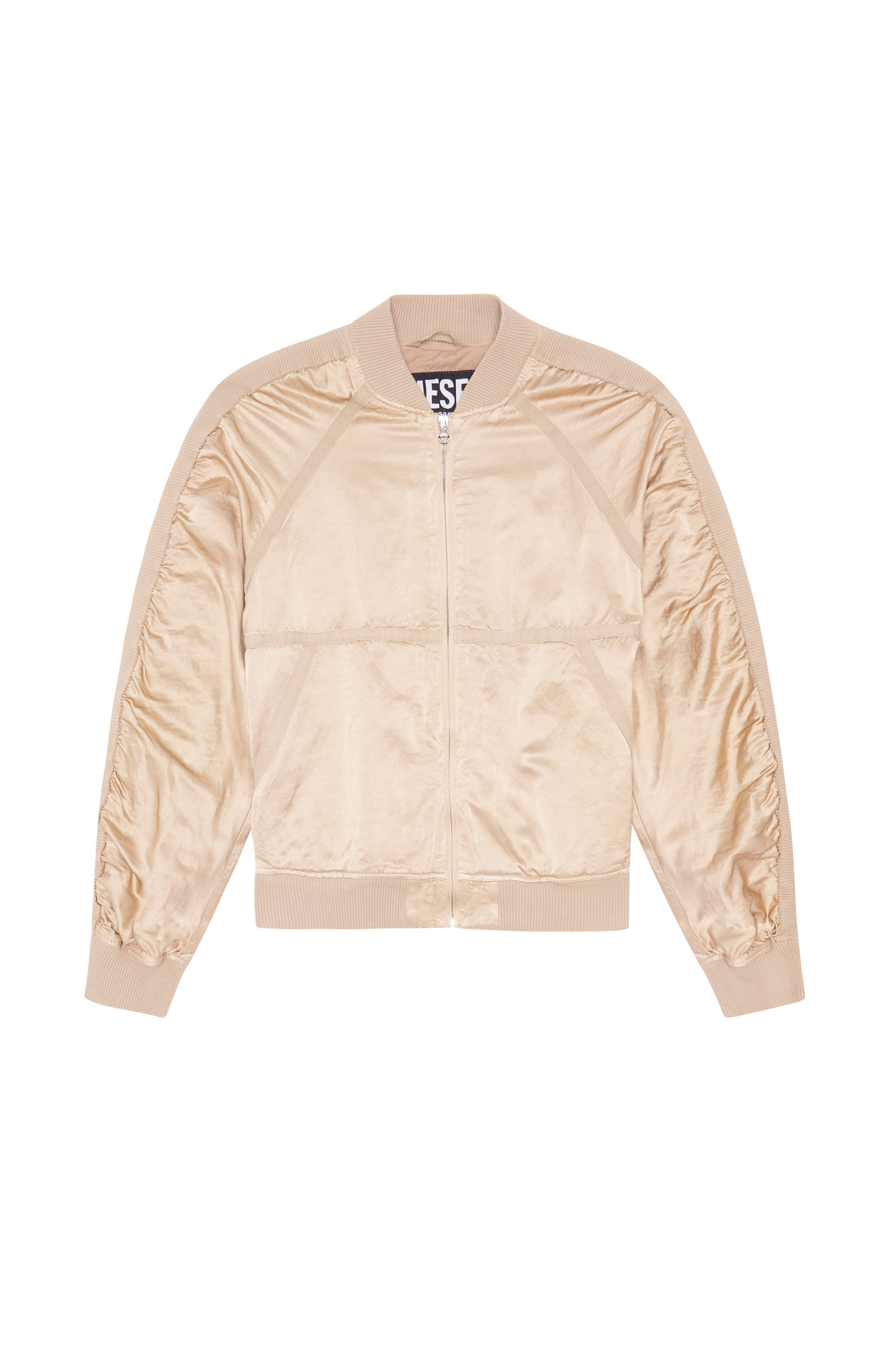 J BOOM Man Fashion Show satin bomber jacket Diesel