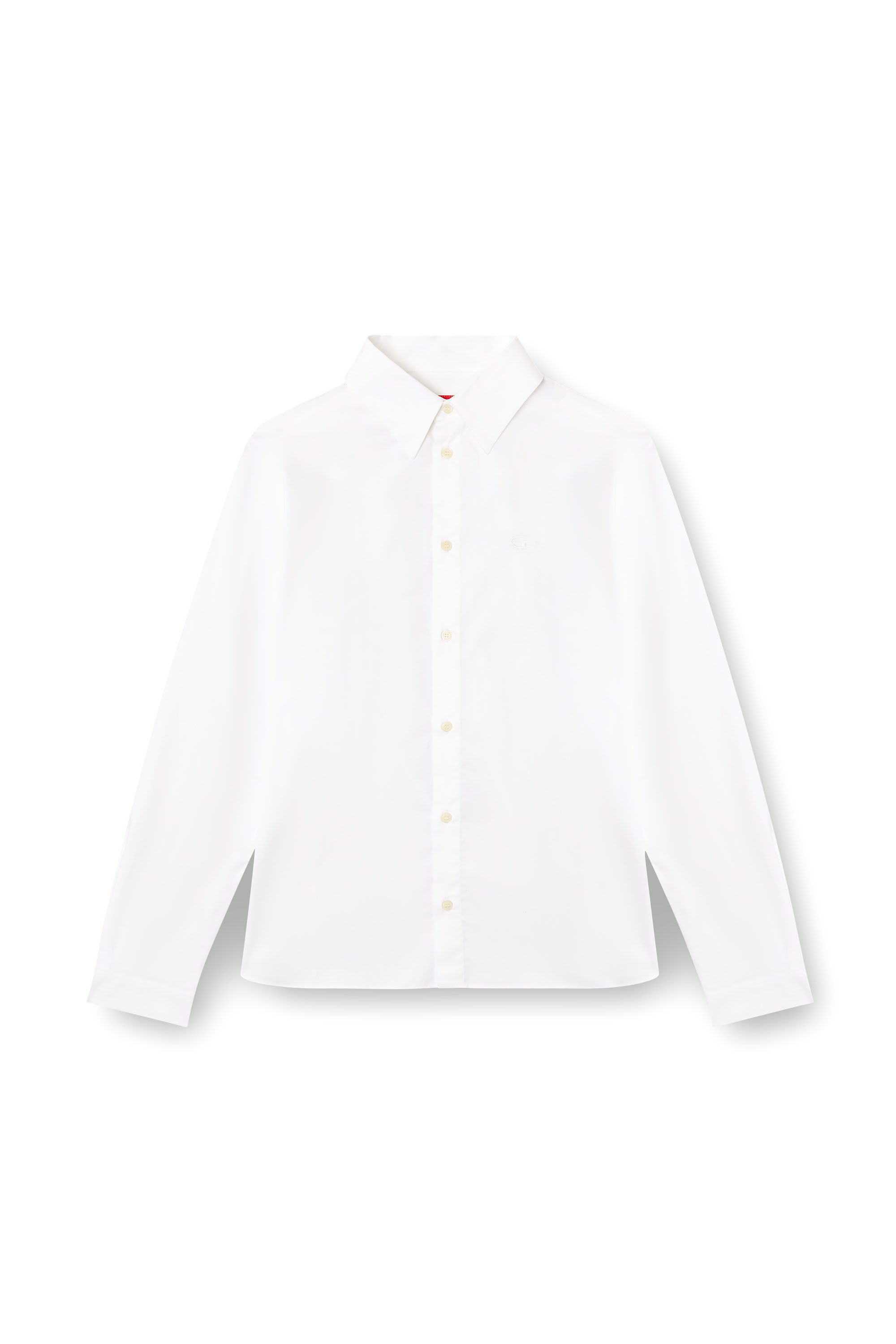 Diesel - S-FITTY-QFAV, Chemise avec broderie Oval D Homme in Blanc - 2