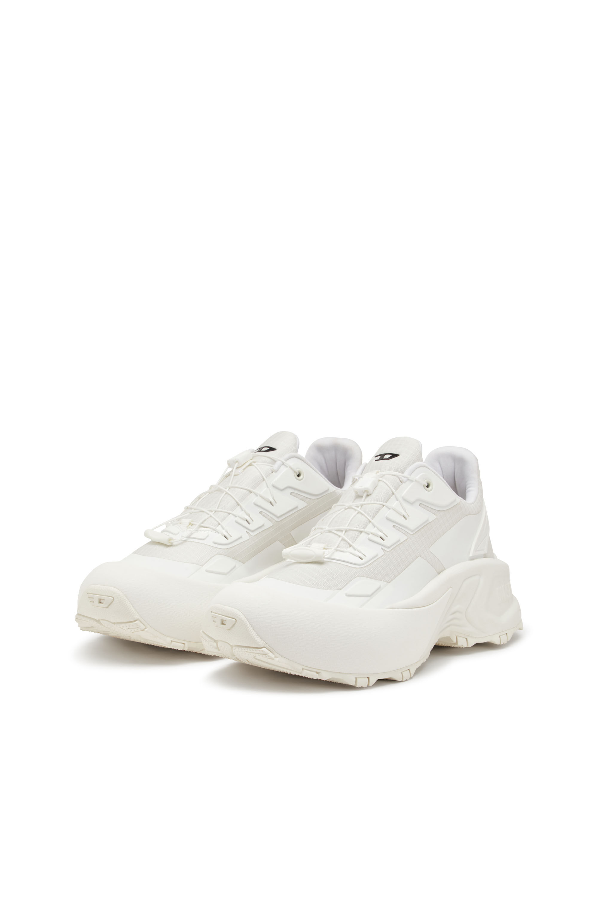 Diesel - D-CAGE RUNNER, Male's D-Cage Runner-Sneakers in TPU-trimmed ripstop in White - 9