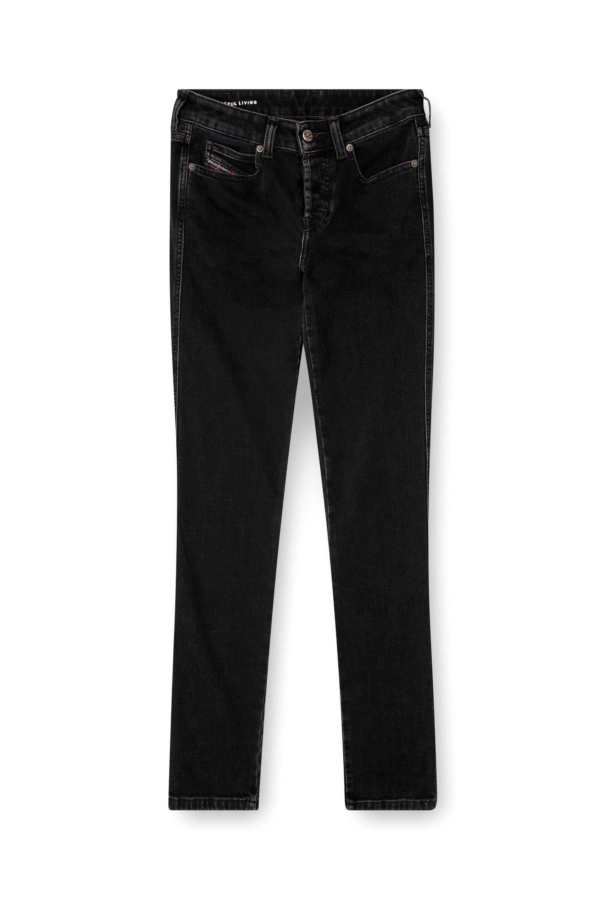Diesel - Slim Jeans 1992 D-Jiann 09M69 Femme, Noir/Gris foncé - Image 2