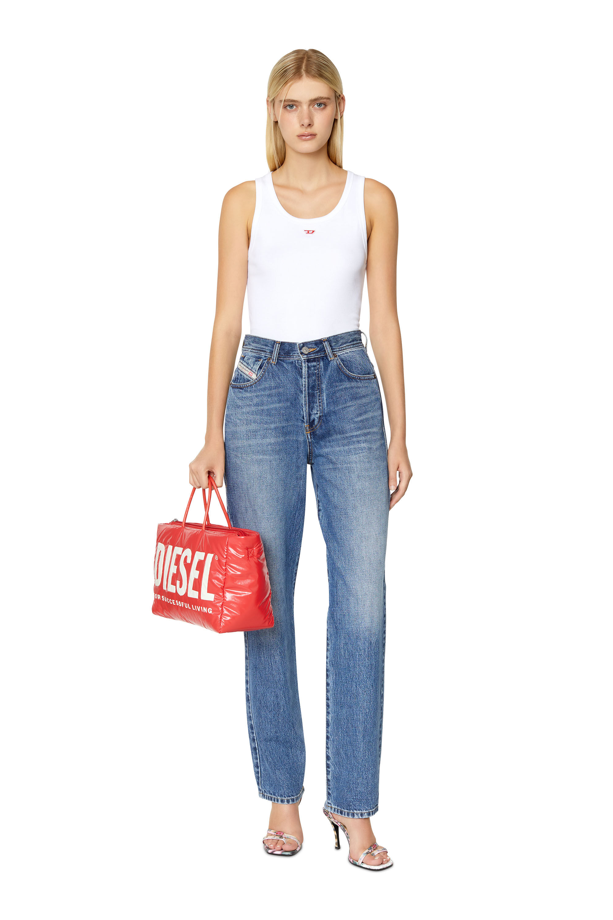 1956 D-Tulip Woman: Straight medium blue Jeans | Diesel