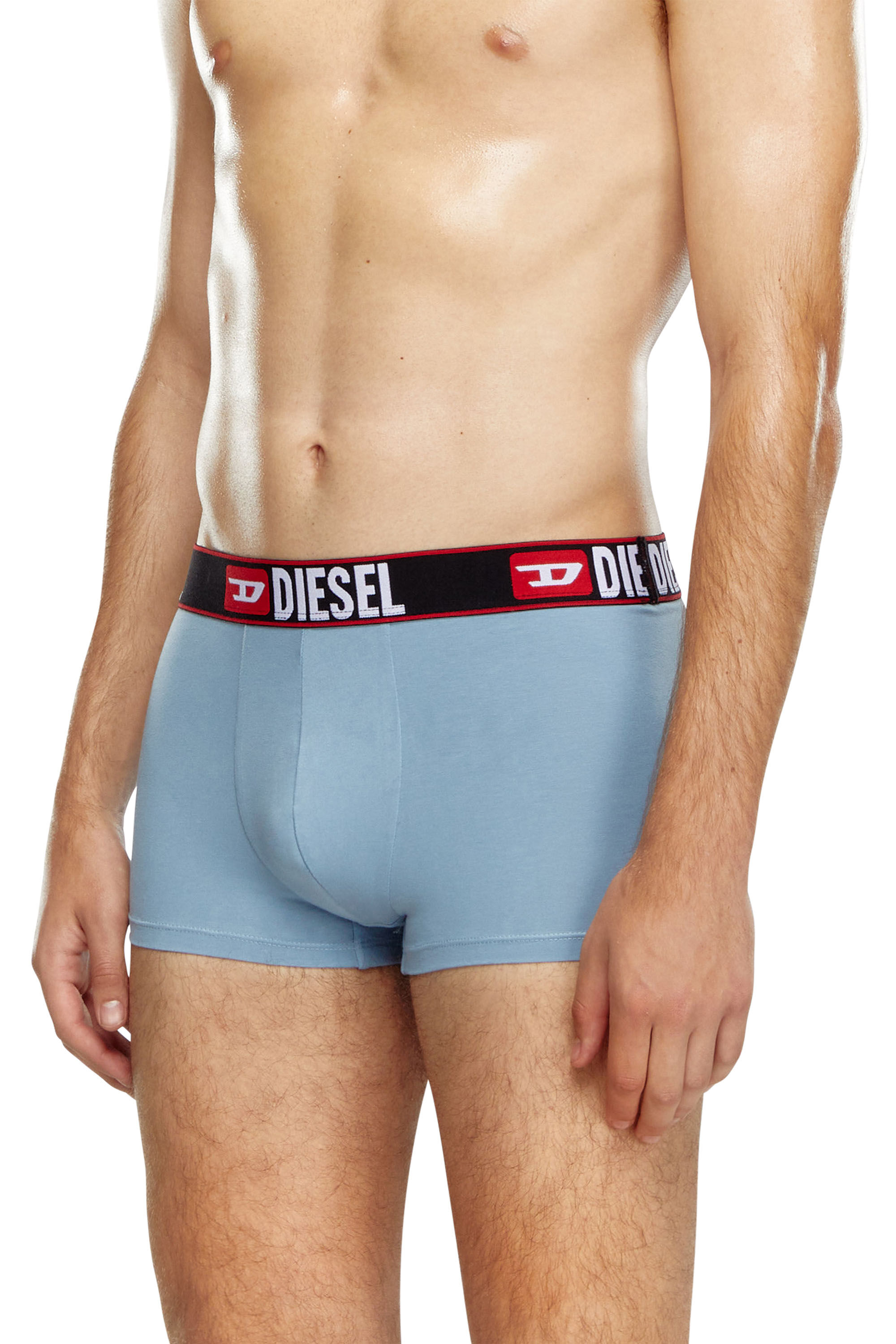 Diesel - UMBX-DAMIENTHREEPACK, Male's 3-pack of boxer briefs with cloudy motif in Blue - 1