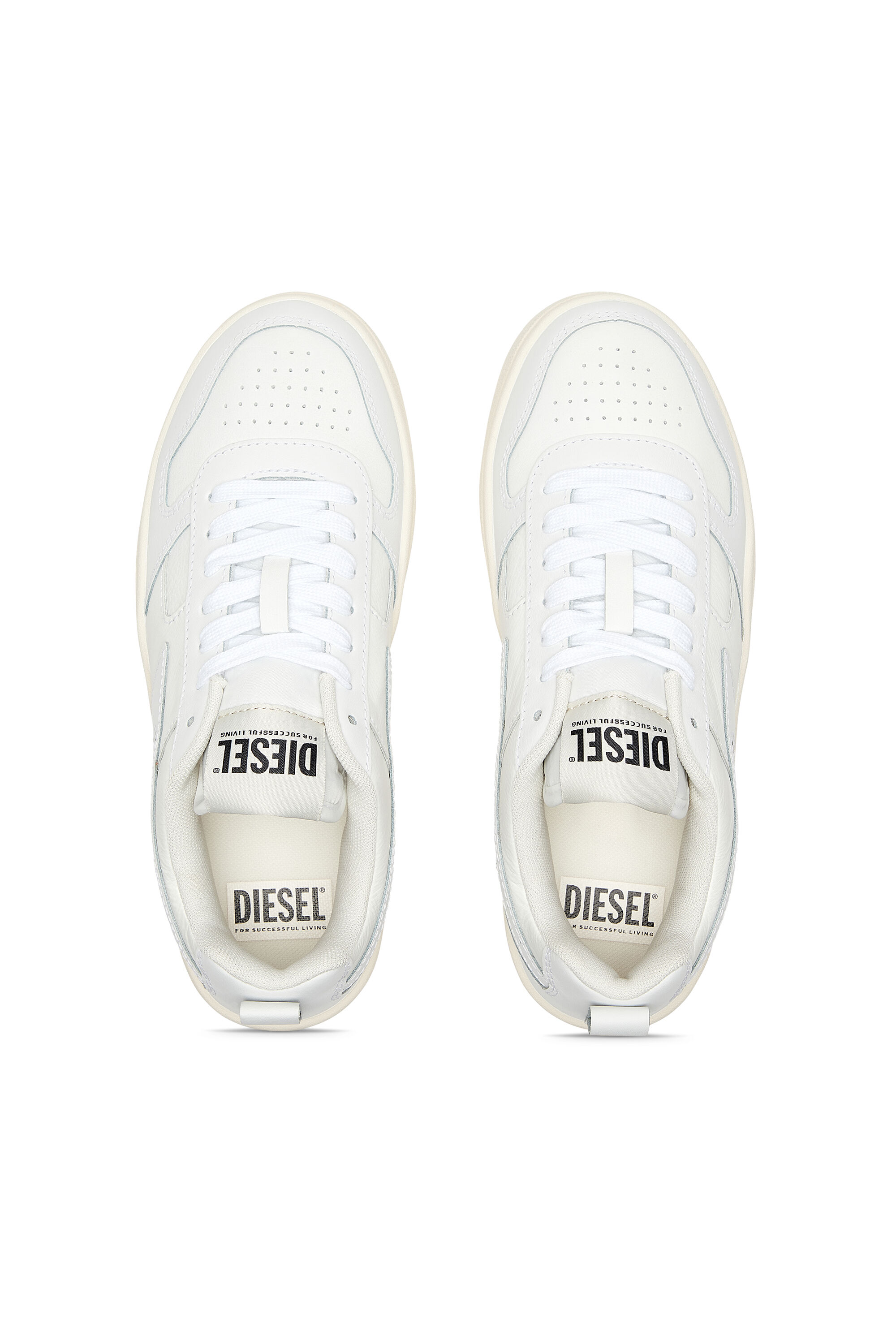 Diesel - S-UKIYO V2 LOW W, S-Ukiyo V2 Low W - Sneakers basses avec logo D Femme in Blanc - 4