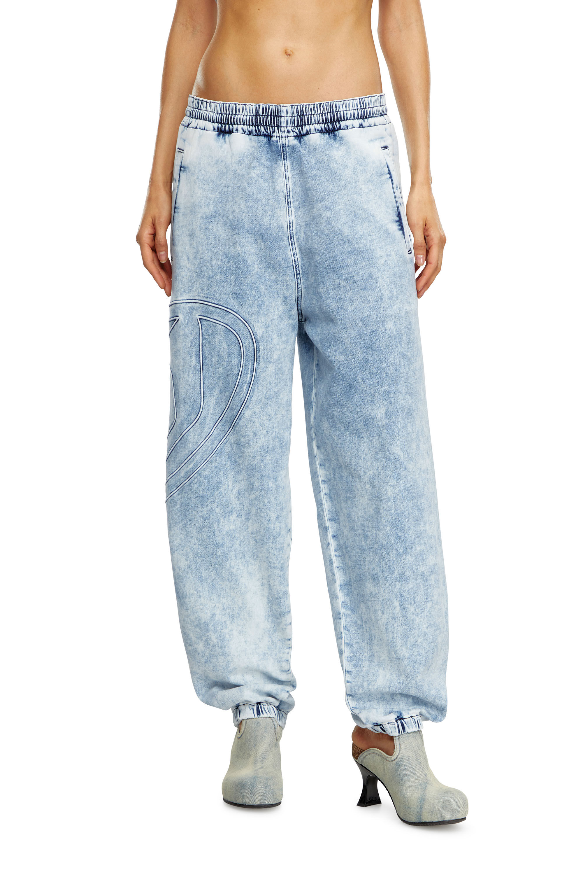 Diesel - Mixte Tapered D-Lab Track Denim 0CBDN, Bleu Clair - Image 6