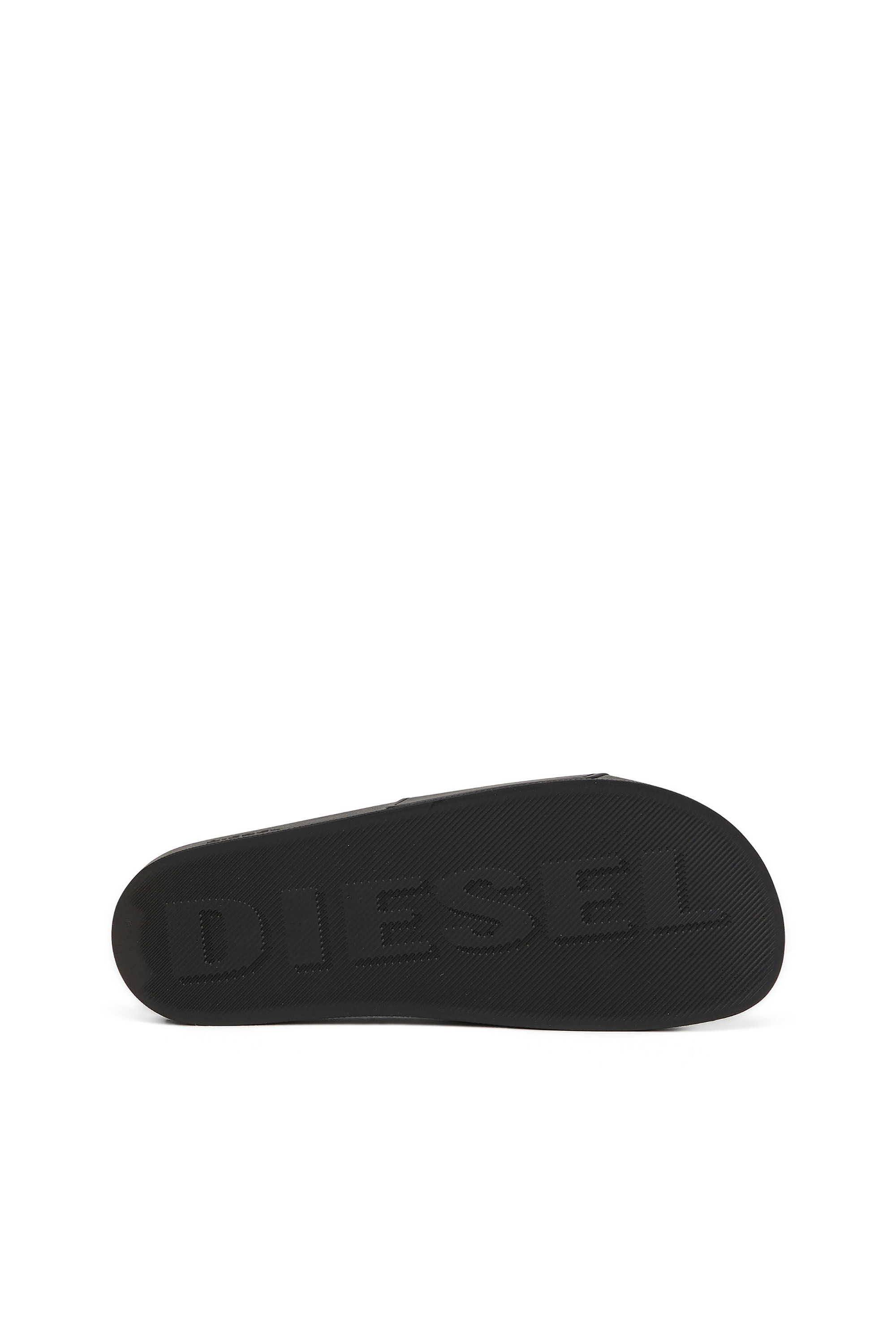 Diesel - SA-SWIM, Claquettes de piscine en caoutchouc avec logo D Homme in Noir - 5