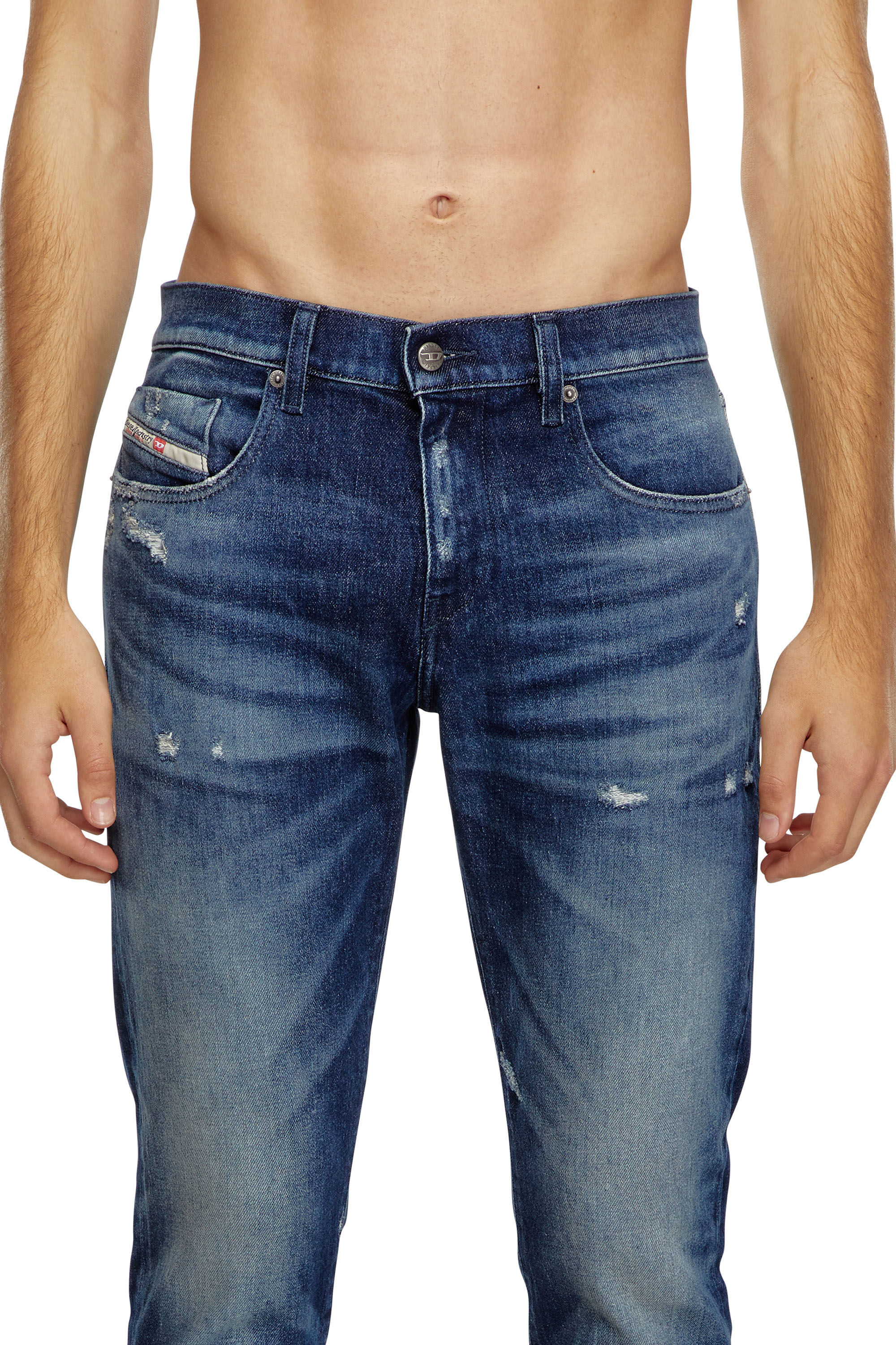 Diesel - Male Slim Jeans 2019 D-Strukt 09J56, Dark Blue - Image 5