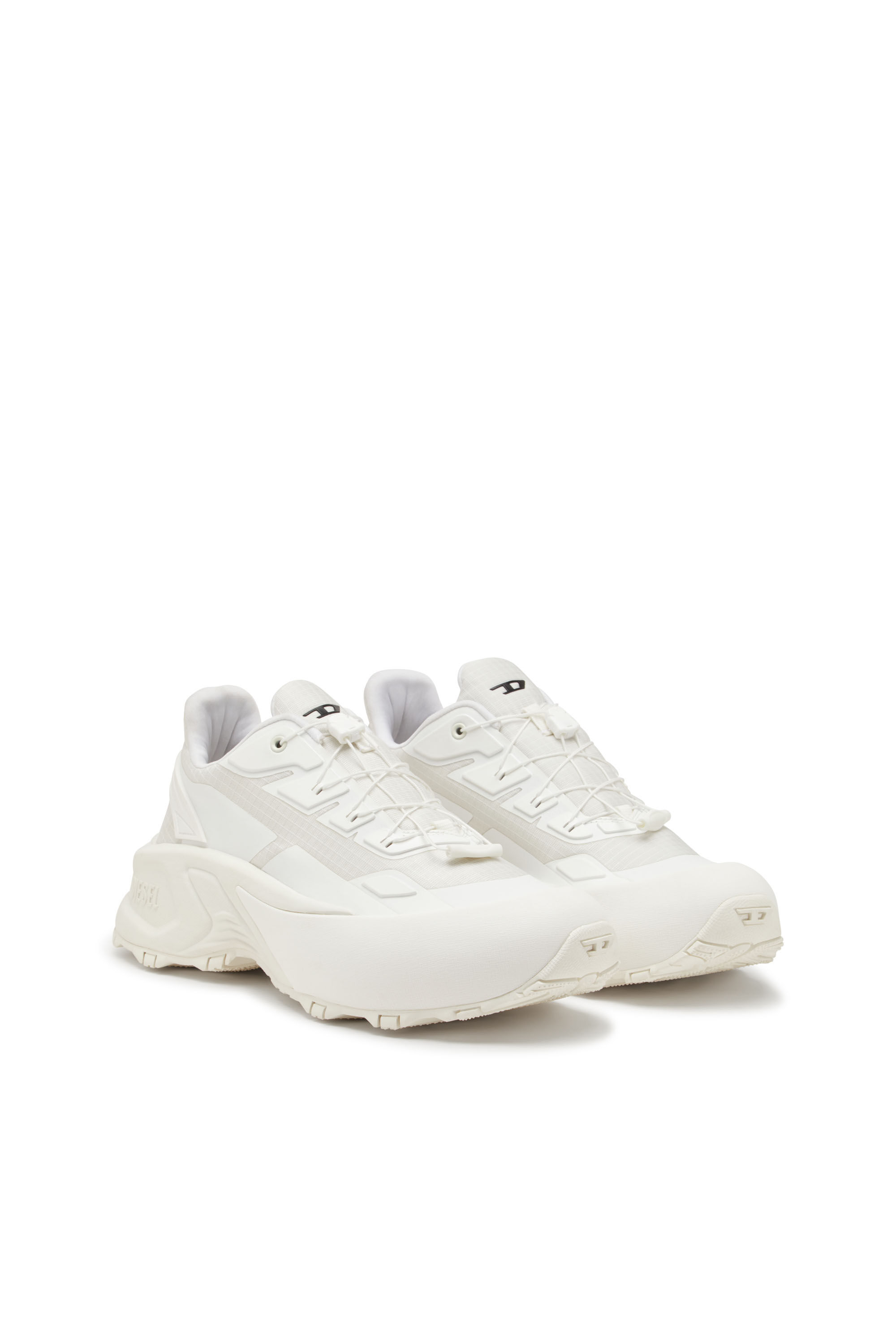 Diesel - D-CAGE RUNNER, Male's D-Cage Runner-Sneakers in TPU-trimmed ripstop in White - 2