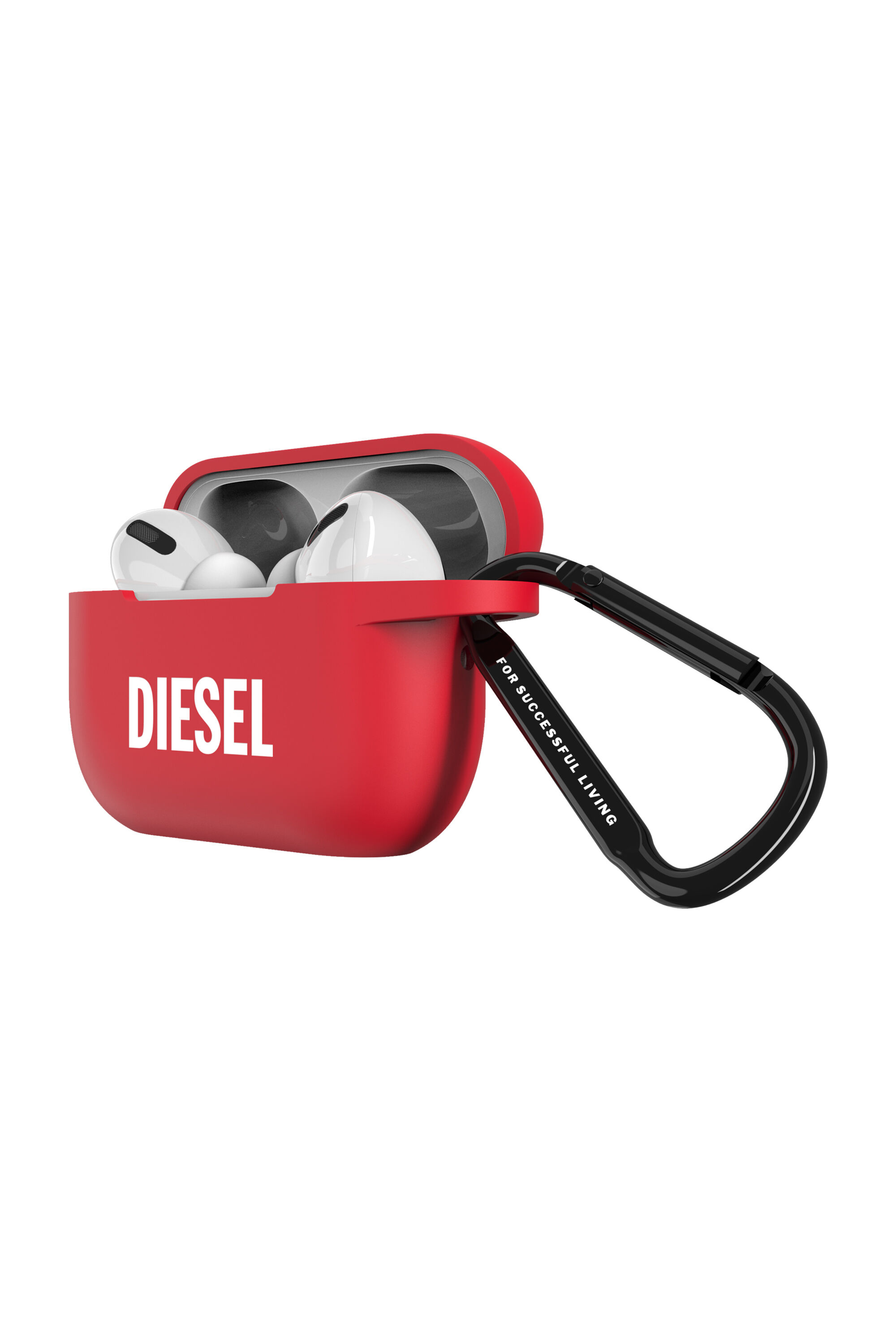 Diesel - 52956 AIRPOD CASE, Etui Airpod en silicone pour airpods Pro/Pro 2 Mixte in Rouge - 3