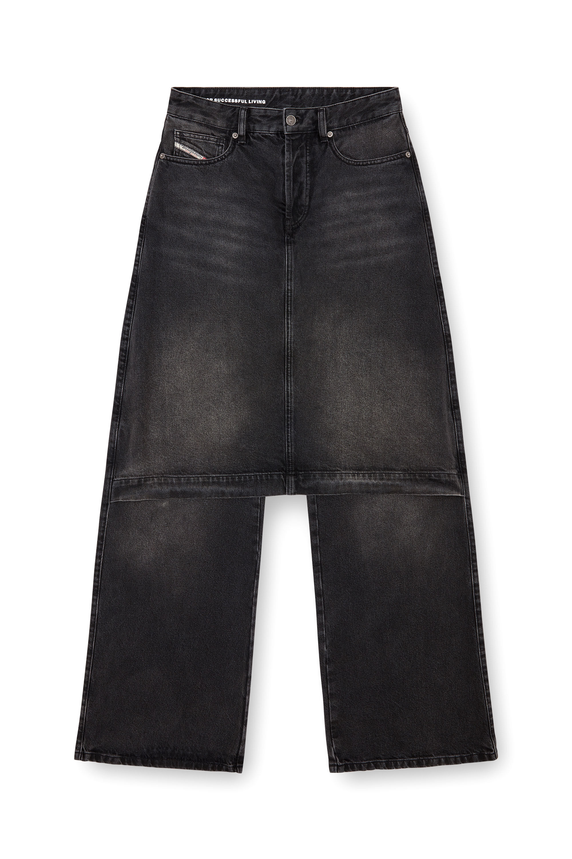 Diesel - Female Straight Jeans D-Syren 0CBDG, Black/Dark Grey - Image 2