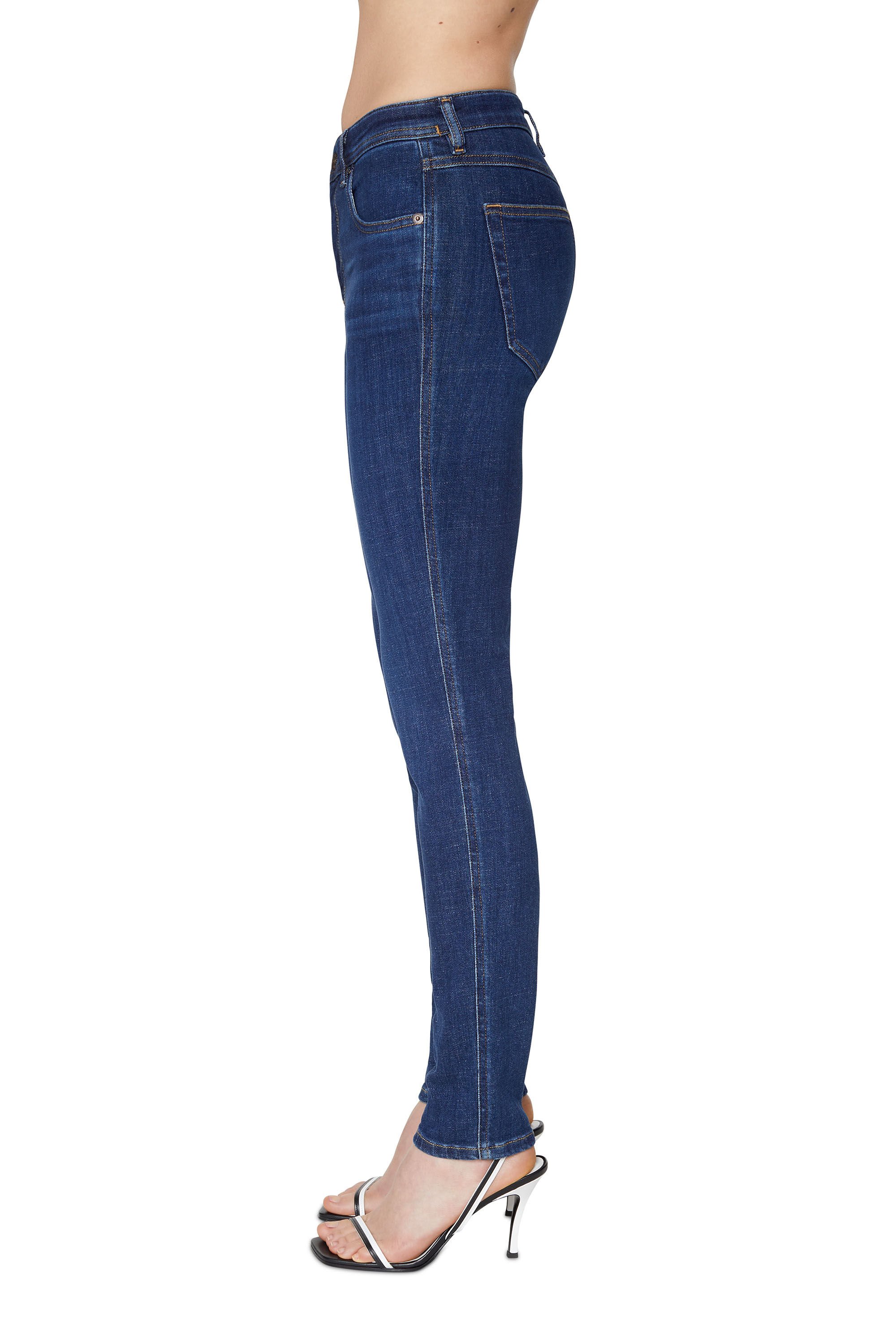 Diesel - Skinny Jeans 2015 Babhila 09C58, Bleu Foncé - Image 6