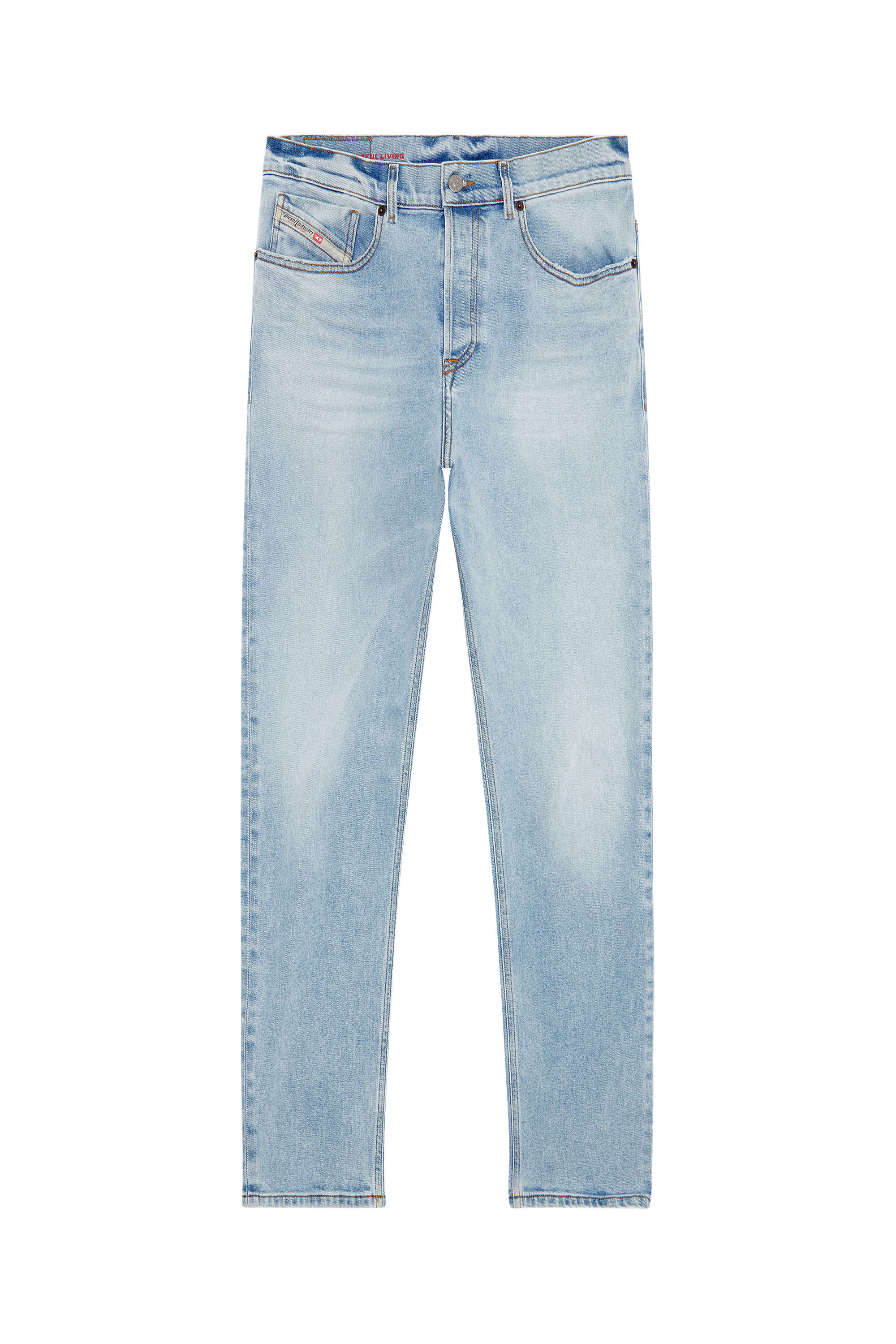 Diesel - Tapered Jeans 2005 D-Fining 09E81 Homme, Bleu Clair - Image 2