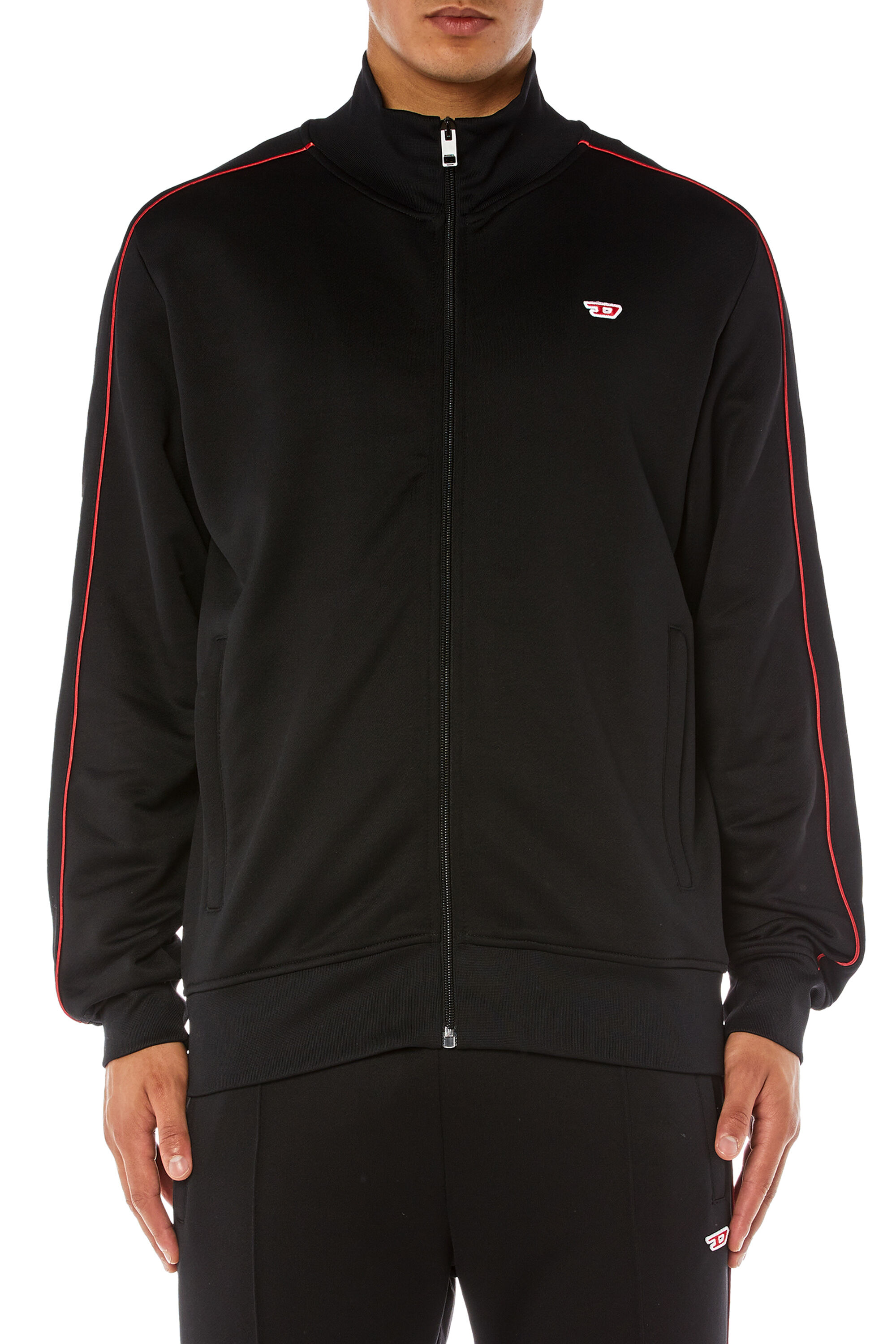Diesel - S-LOCK-D, Sweat-shirt zippé avec passepoil Homme in ToBeDefined - 1