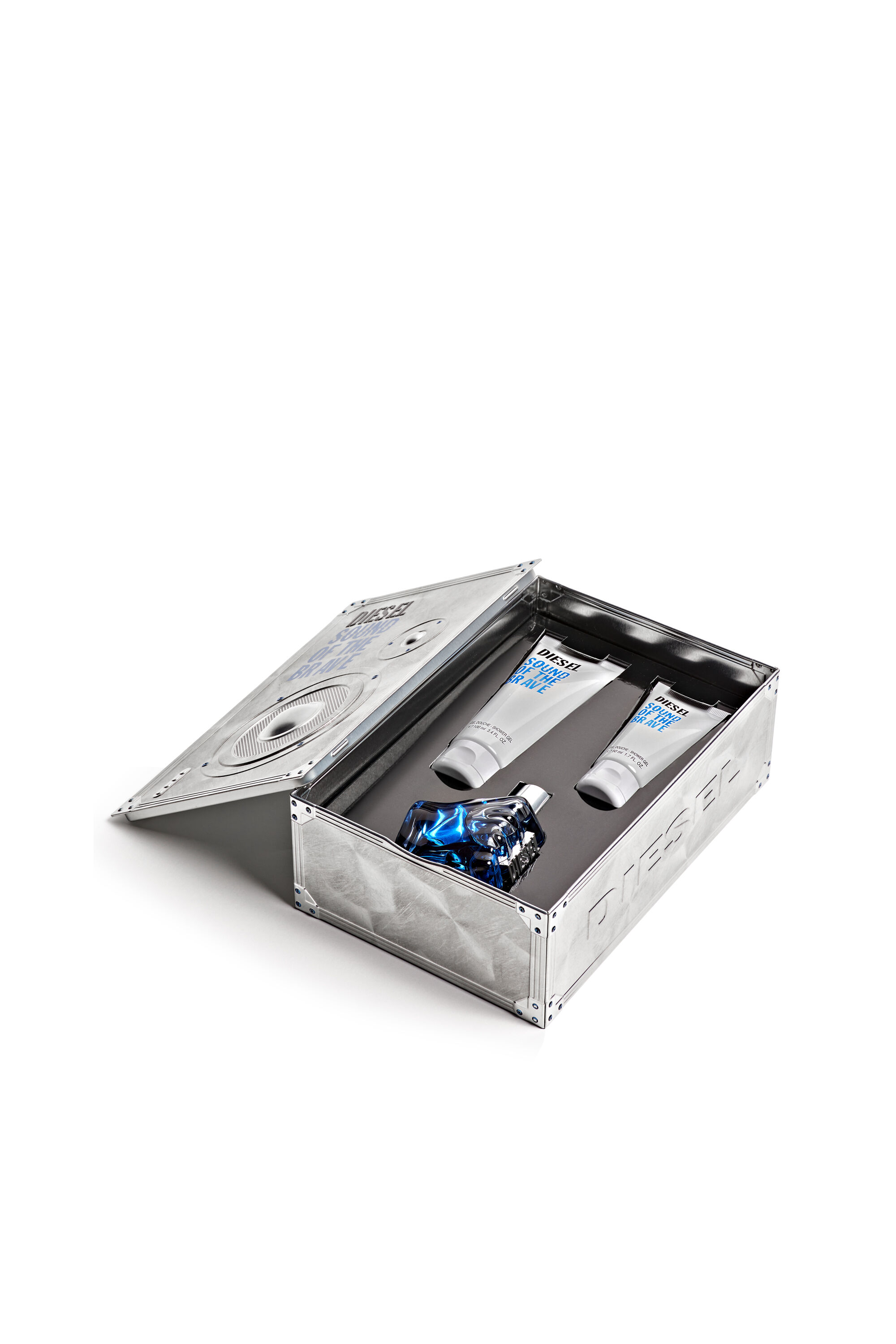 Diesel - SOUND OF THE BRAVE 75 ML PREMIUM BOX, Male's Sound Of The Brave Gift set in Blue - 3