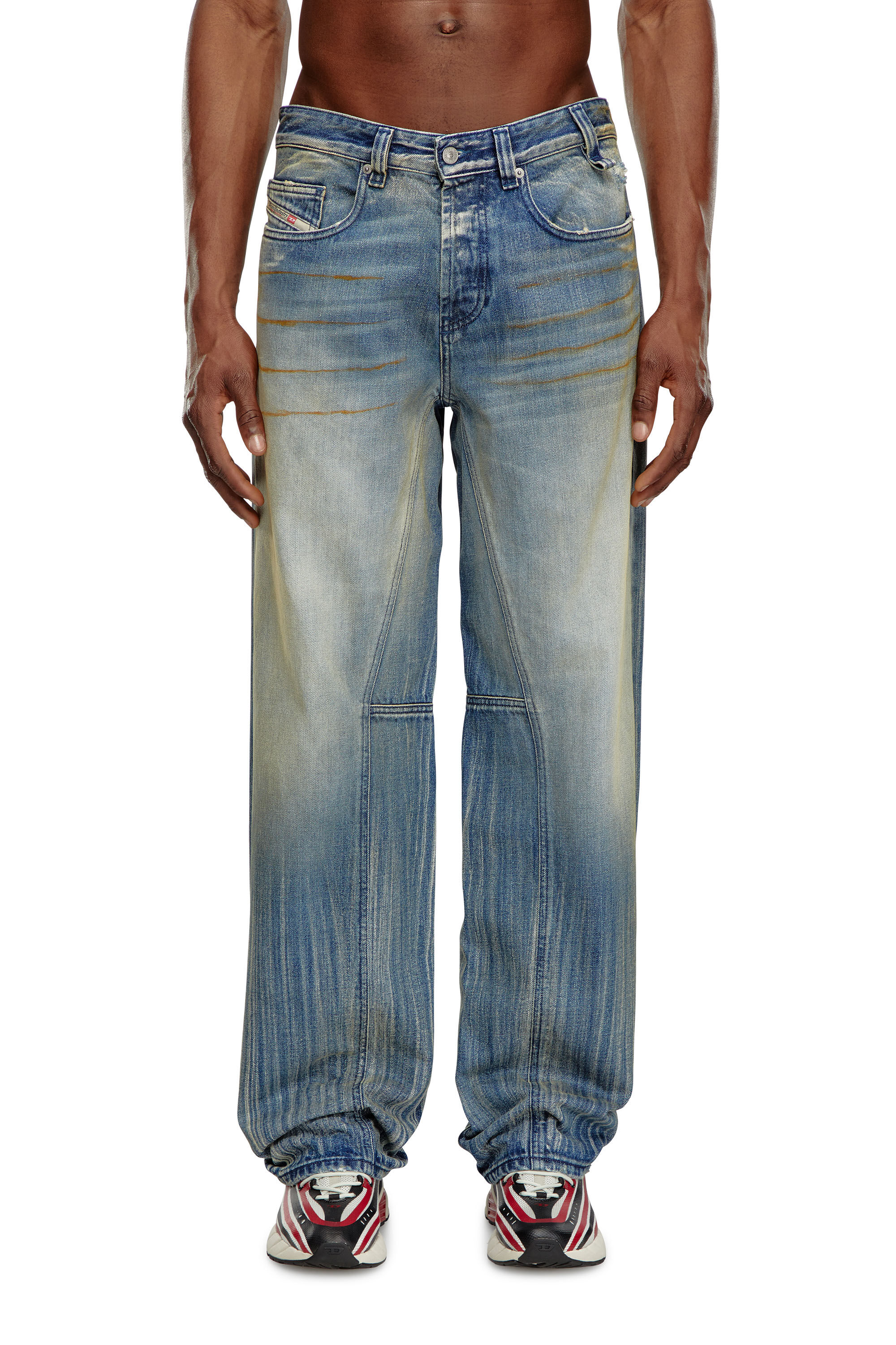 Diesel - Relaxed Jeans 2001 D-Macro 09I97 Homme, Bleu moyen - Image 3