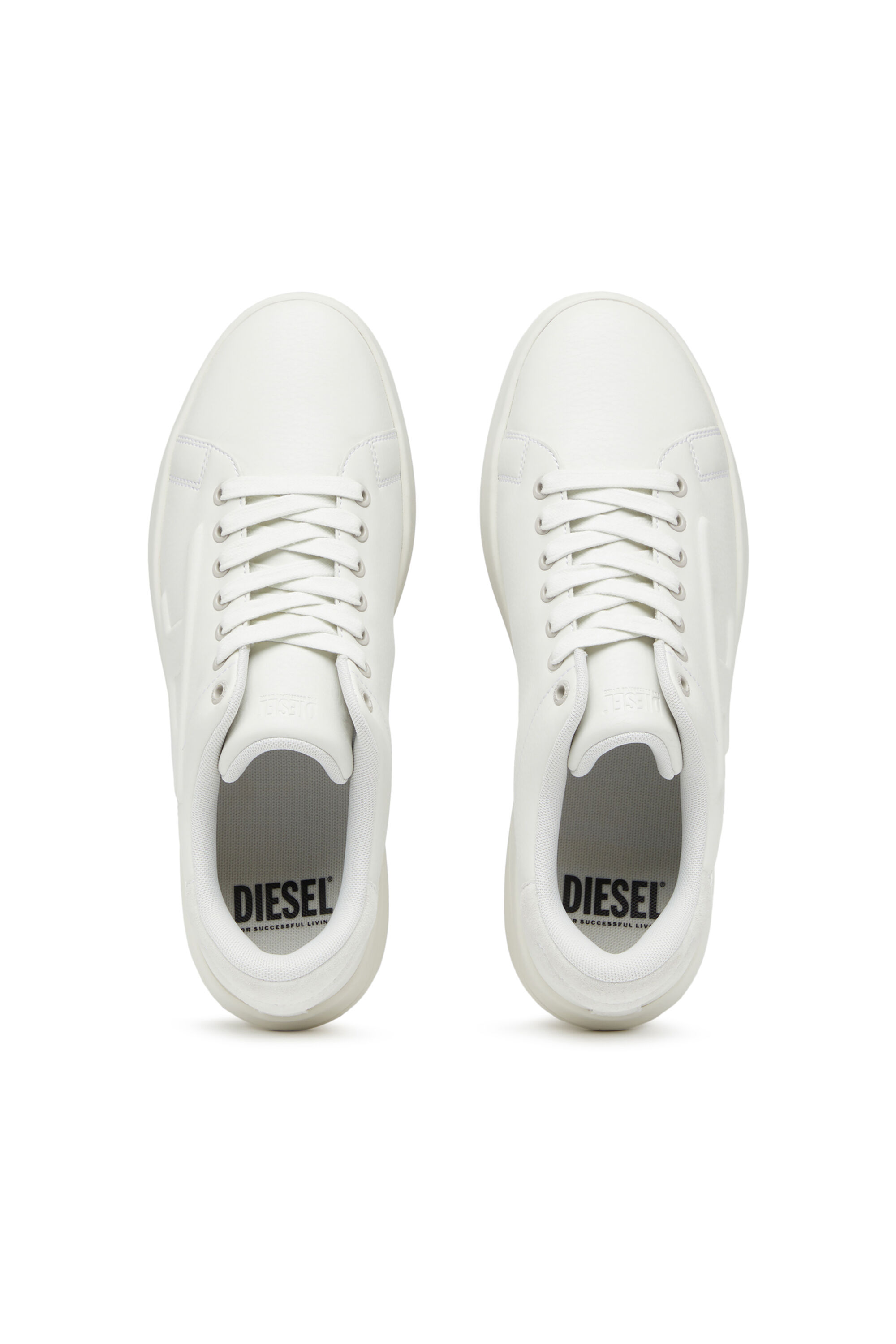 S Athene Low Sneakers avec logo D embosse Homme Blanc Diesel