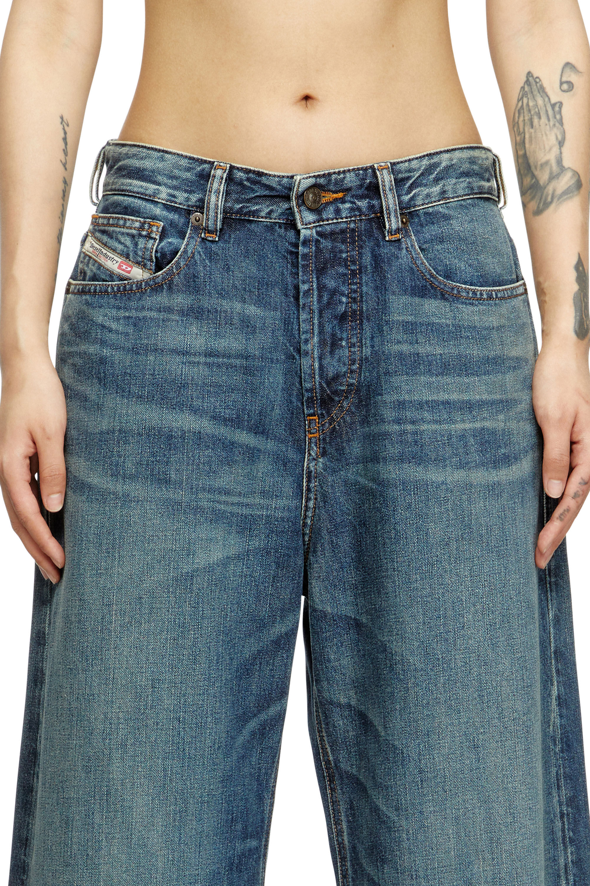 Diesel - Relaxed Jeans 1996 D-Sire 09H59 Femme, Bleu Foncé - Image 5