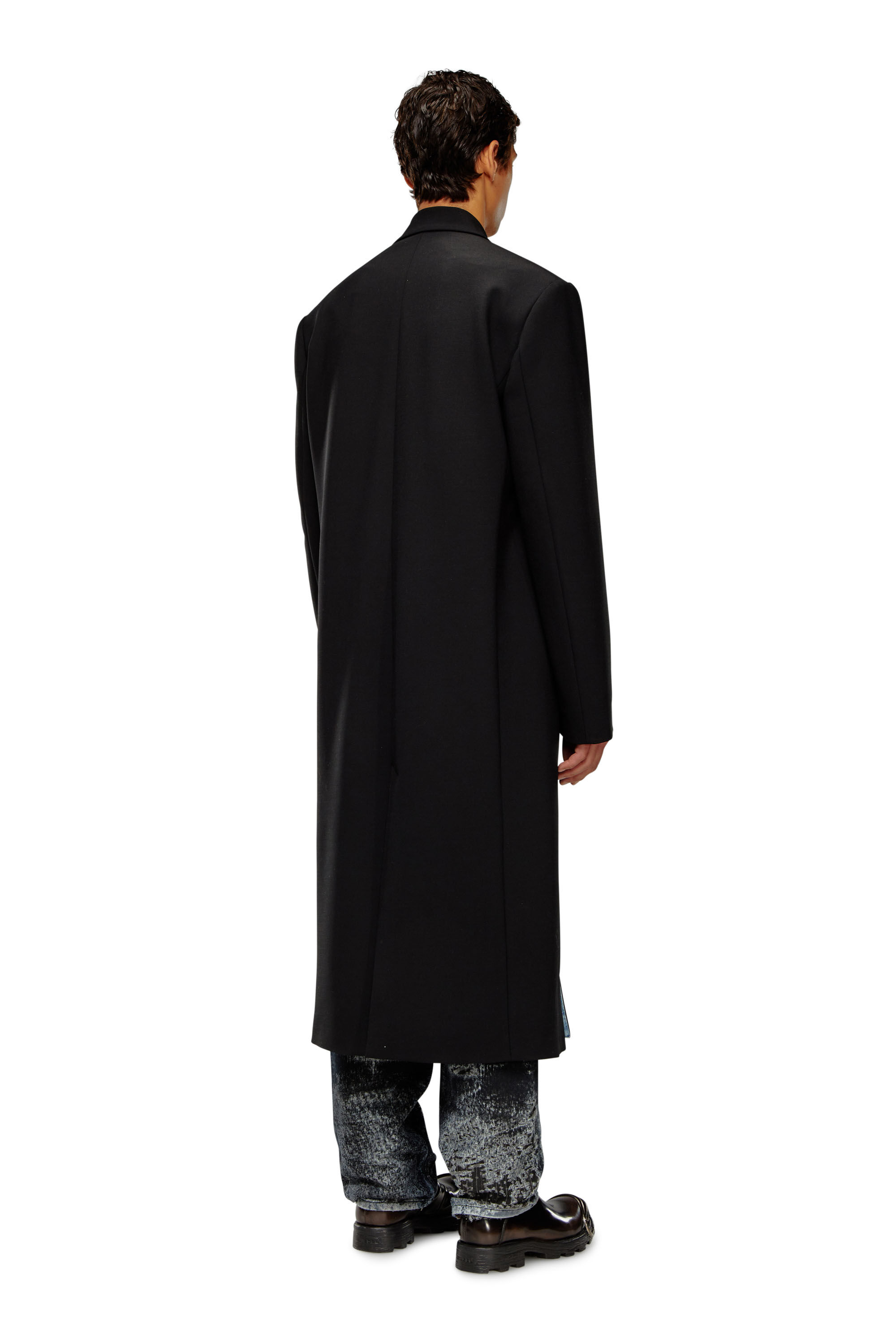 Diesel black coat clearance