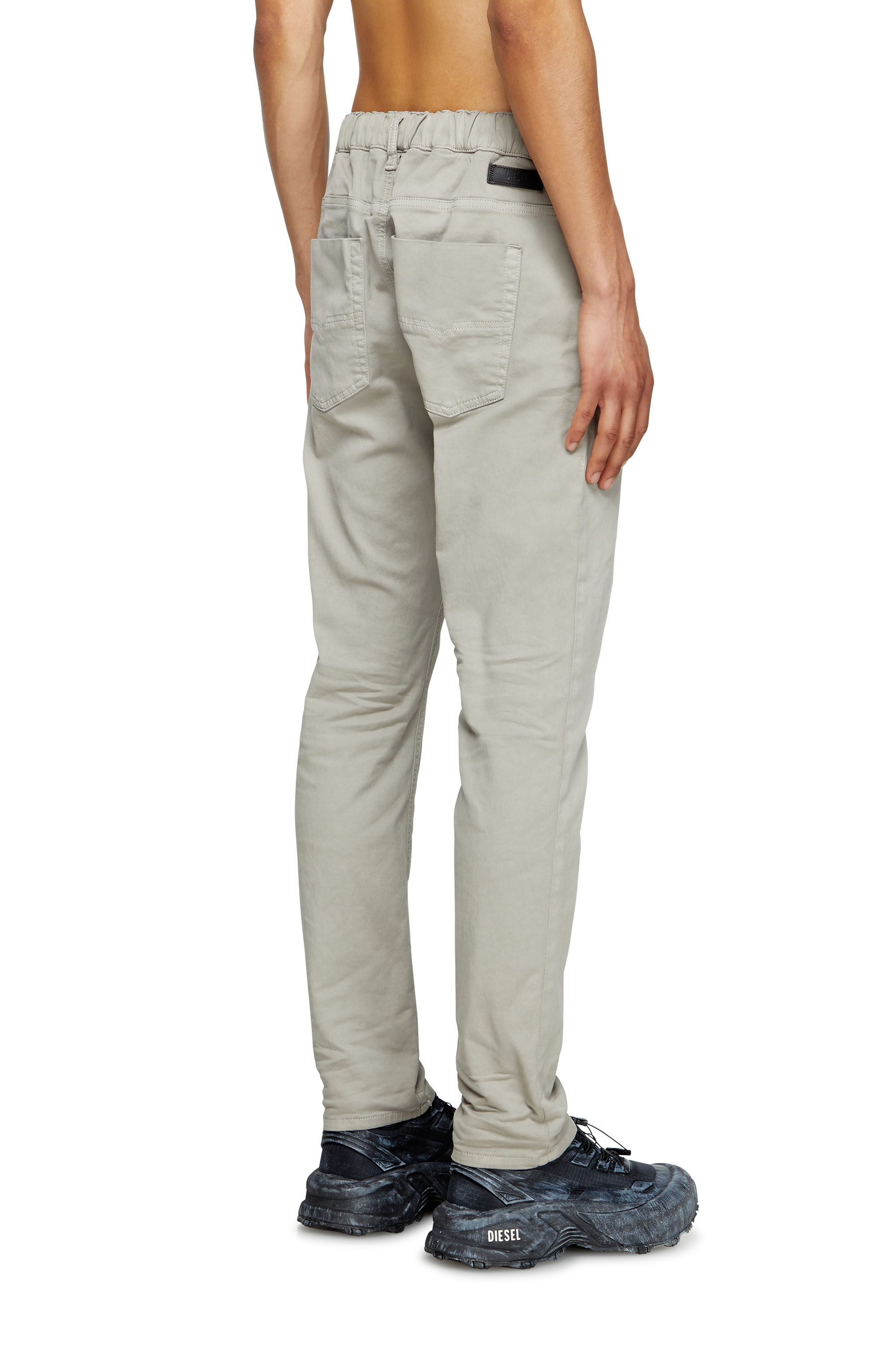 Diesel - Male's Regular 2030 D-Krooley Joggjeans® 0670M, Light Grey - 4