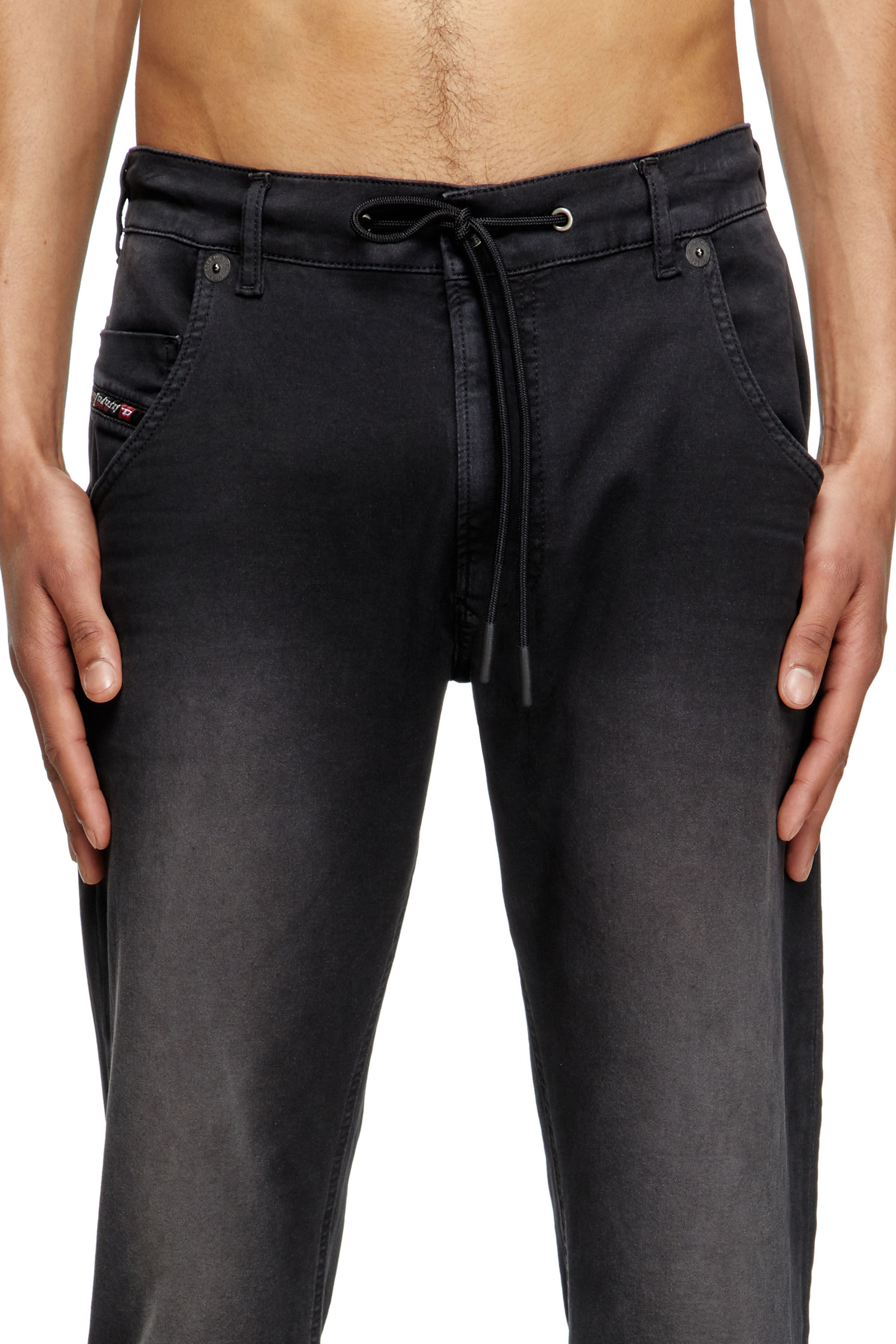 Diesel - Regular 2030 D-Krooley Joggjeans® 0670M Homme, Noir/Gris foncé - Image 5