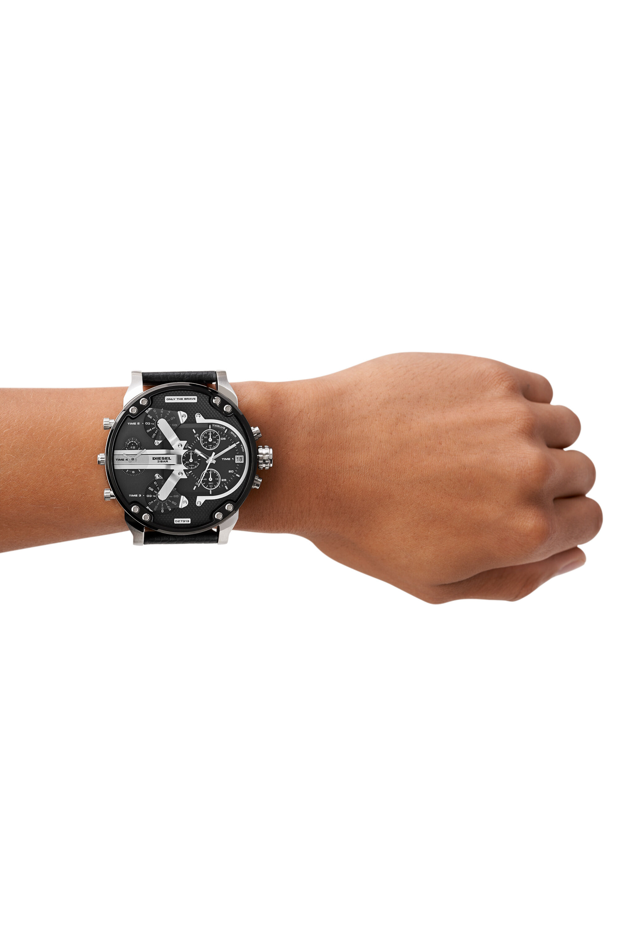 DZ7313: Black multi-layered men's watch | Diesel Mr. Daddy 2.0