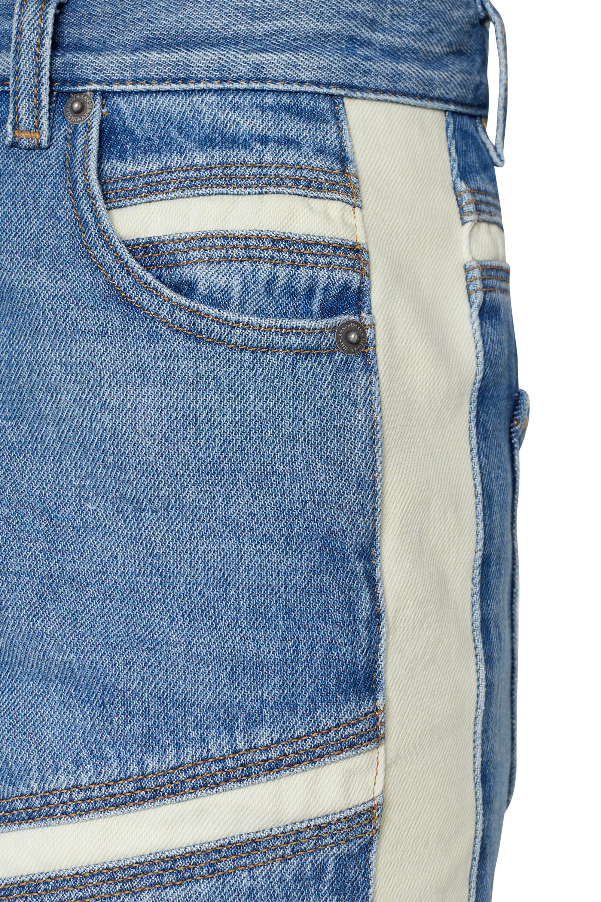 Diesel - D-Pilut 09E26 Straight Jeans, Bleu Clair - Image 4