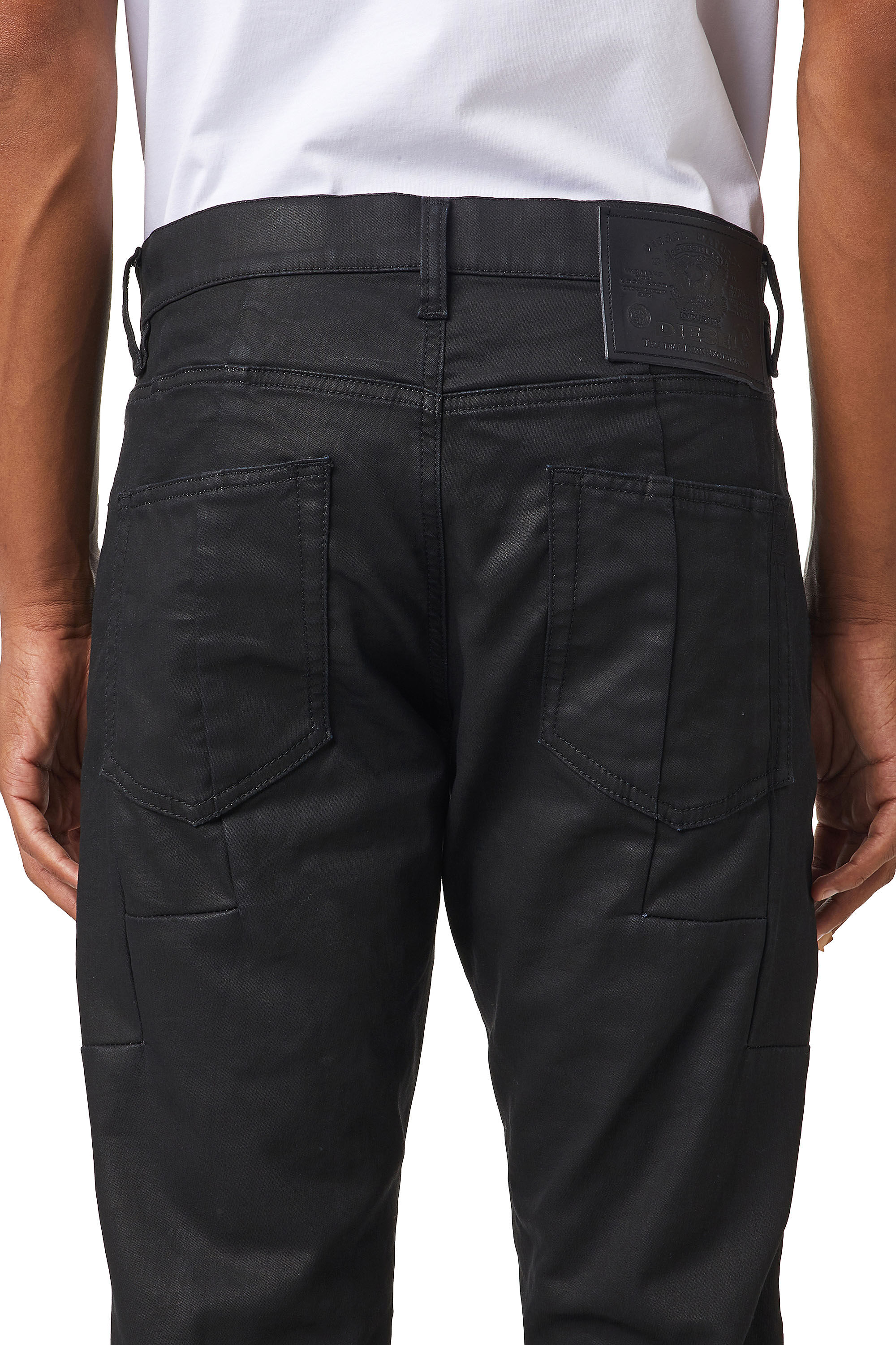 Diesel - Slim D-Strukt JoggJeans® 069YH, Black/Dark Grey - Image 6