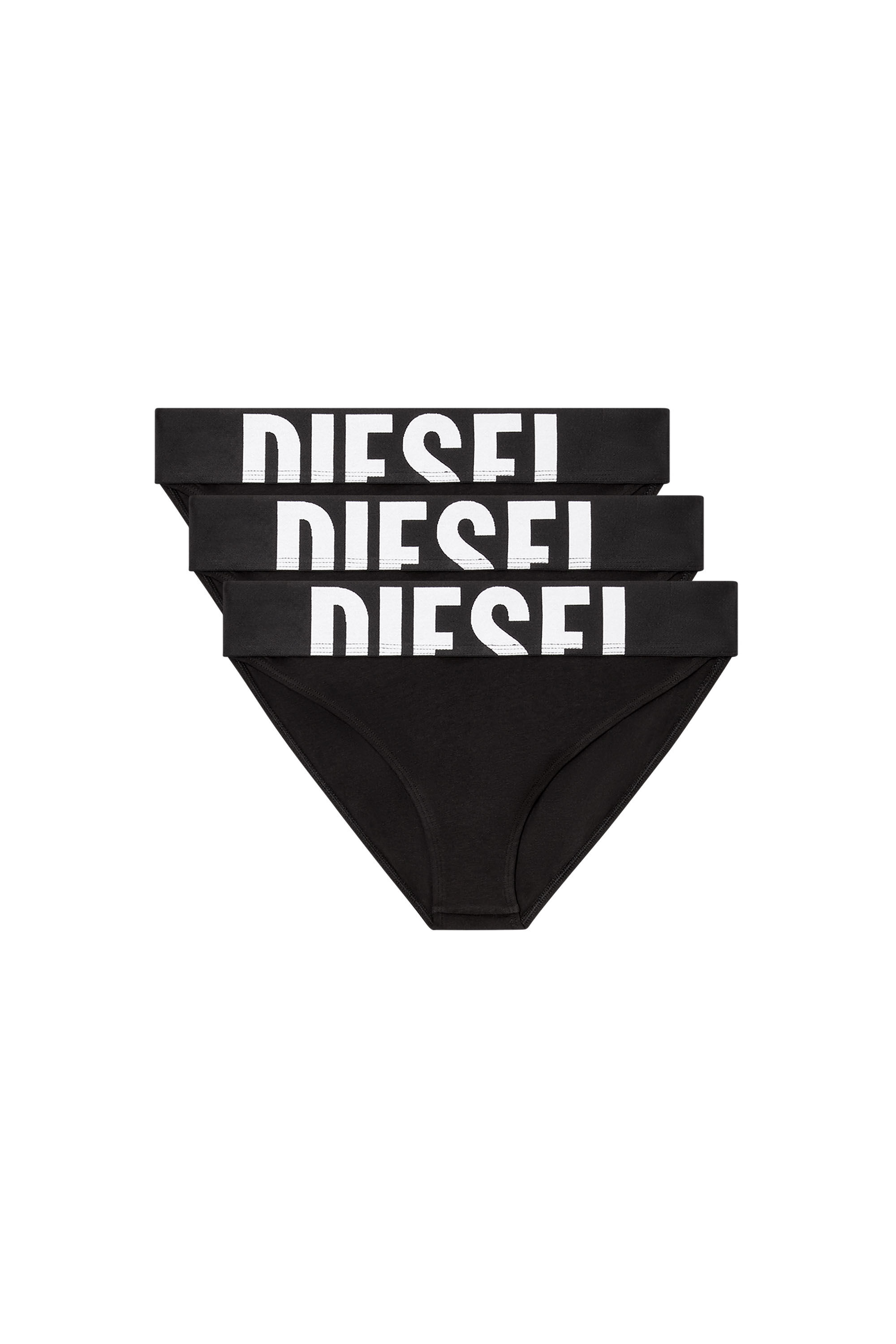 Diesel - LOLA-D-POP-3PACK, Lot de trois culottes avec logo découpé Femme in Noir - 4