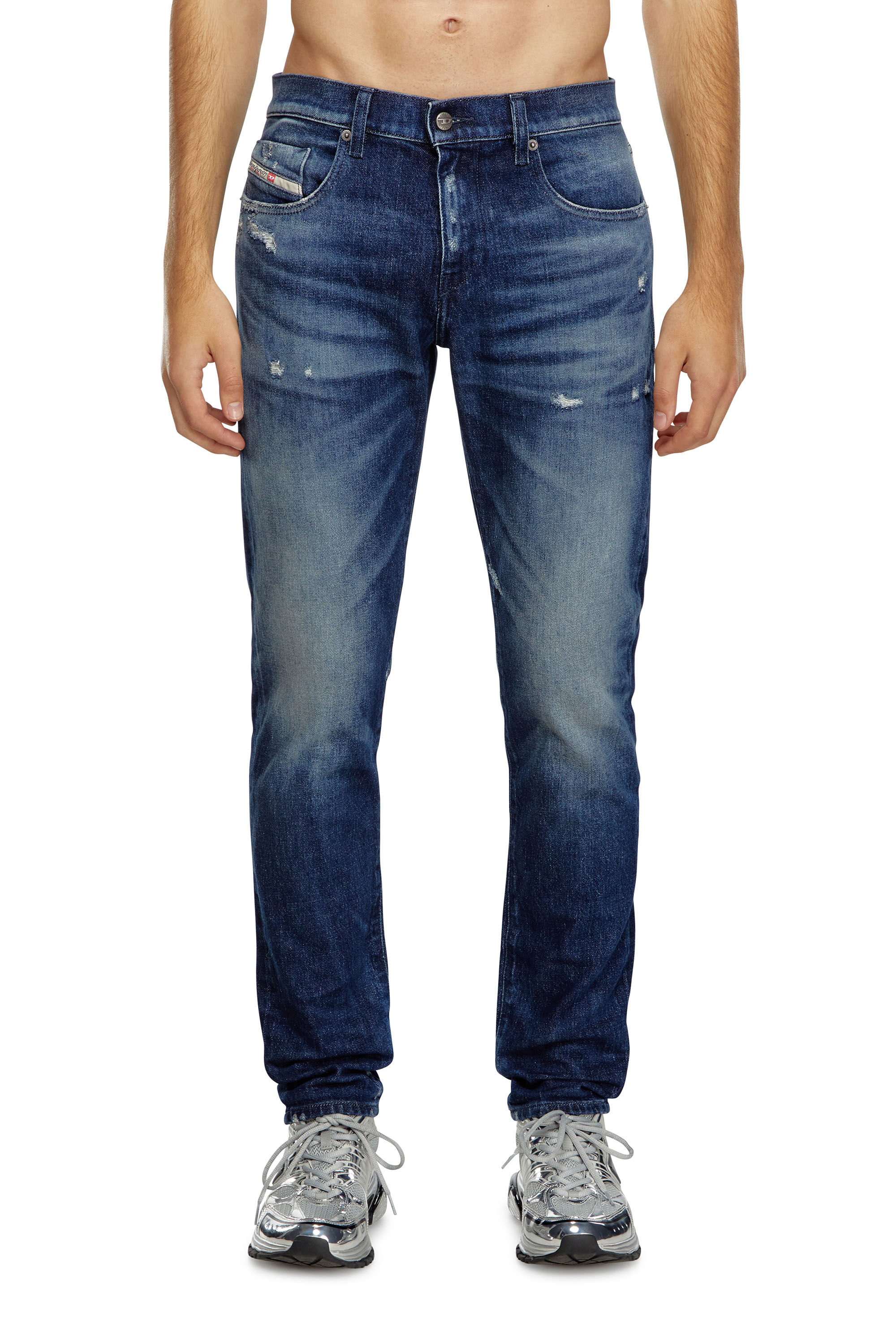 Diesel - Male Slim Jeans 2019 D-Strukt 09J56, Dark Blue - Image 3