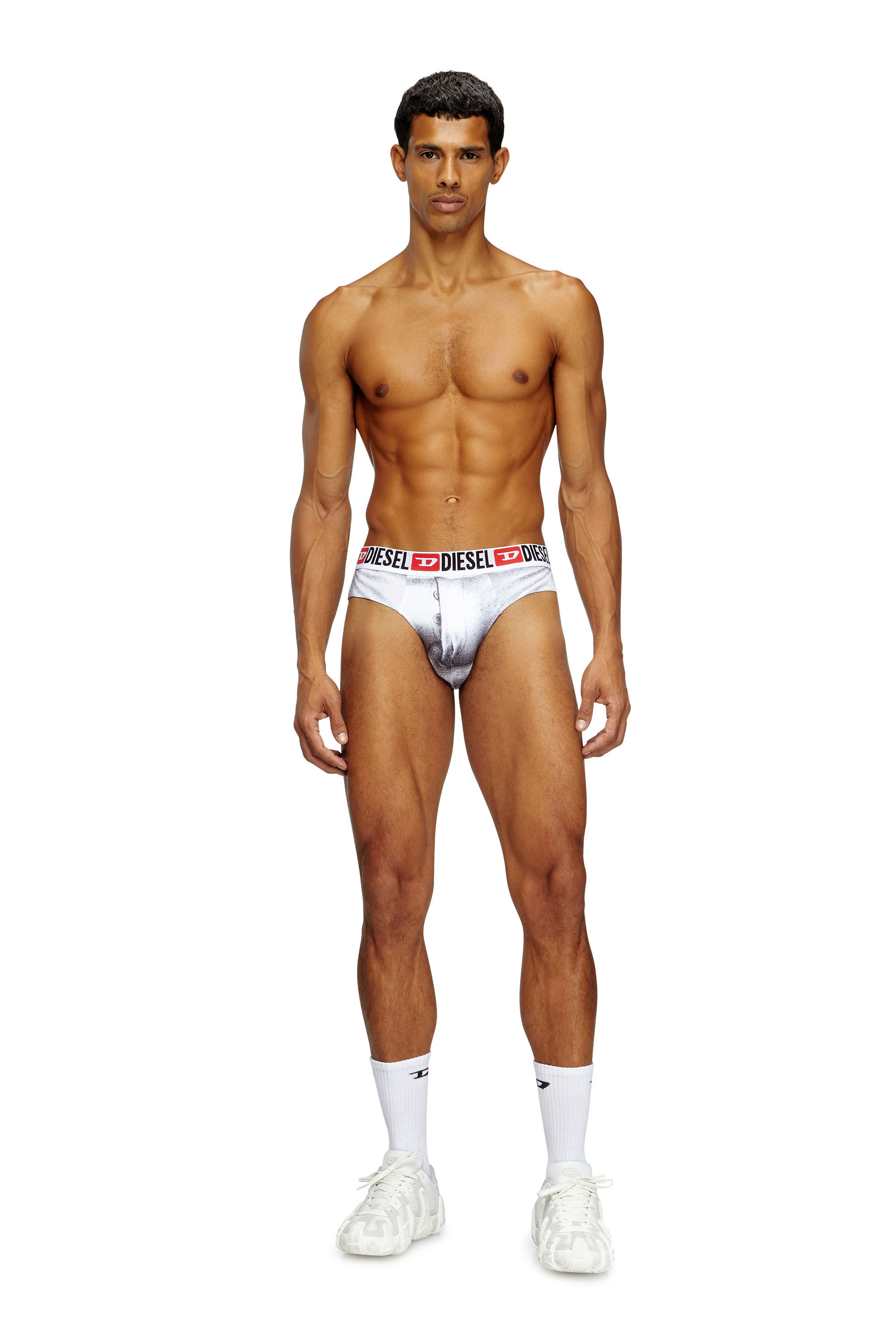 Diesel - PR-ANDRE, Male's Briefs with graphic print in White - 1