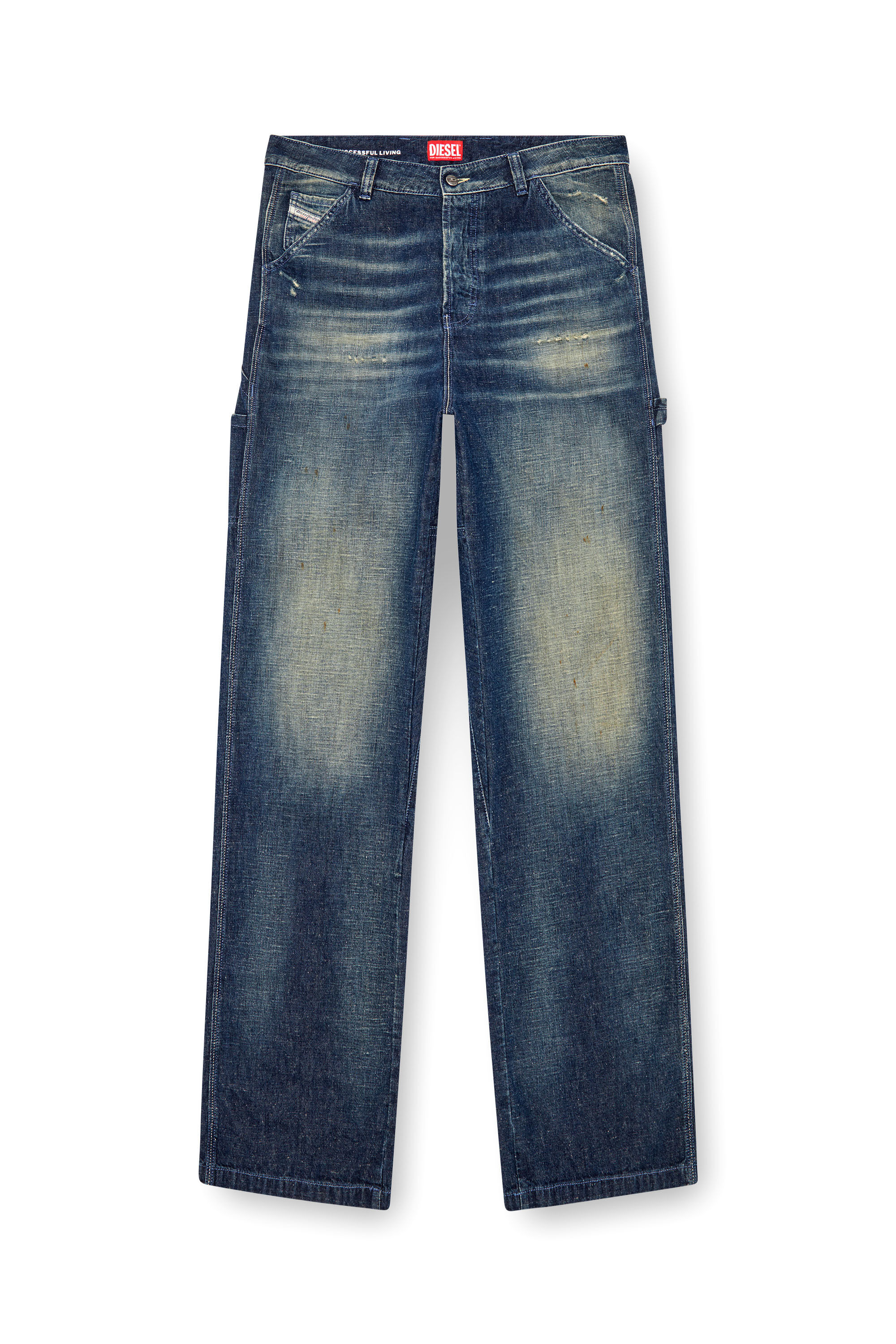 Diesel - Homme Straight Jeans D-Livery 09J91, Bleu Foncé - Image 2