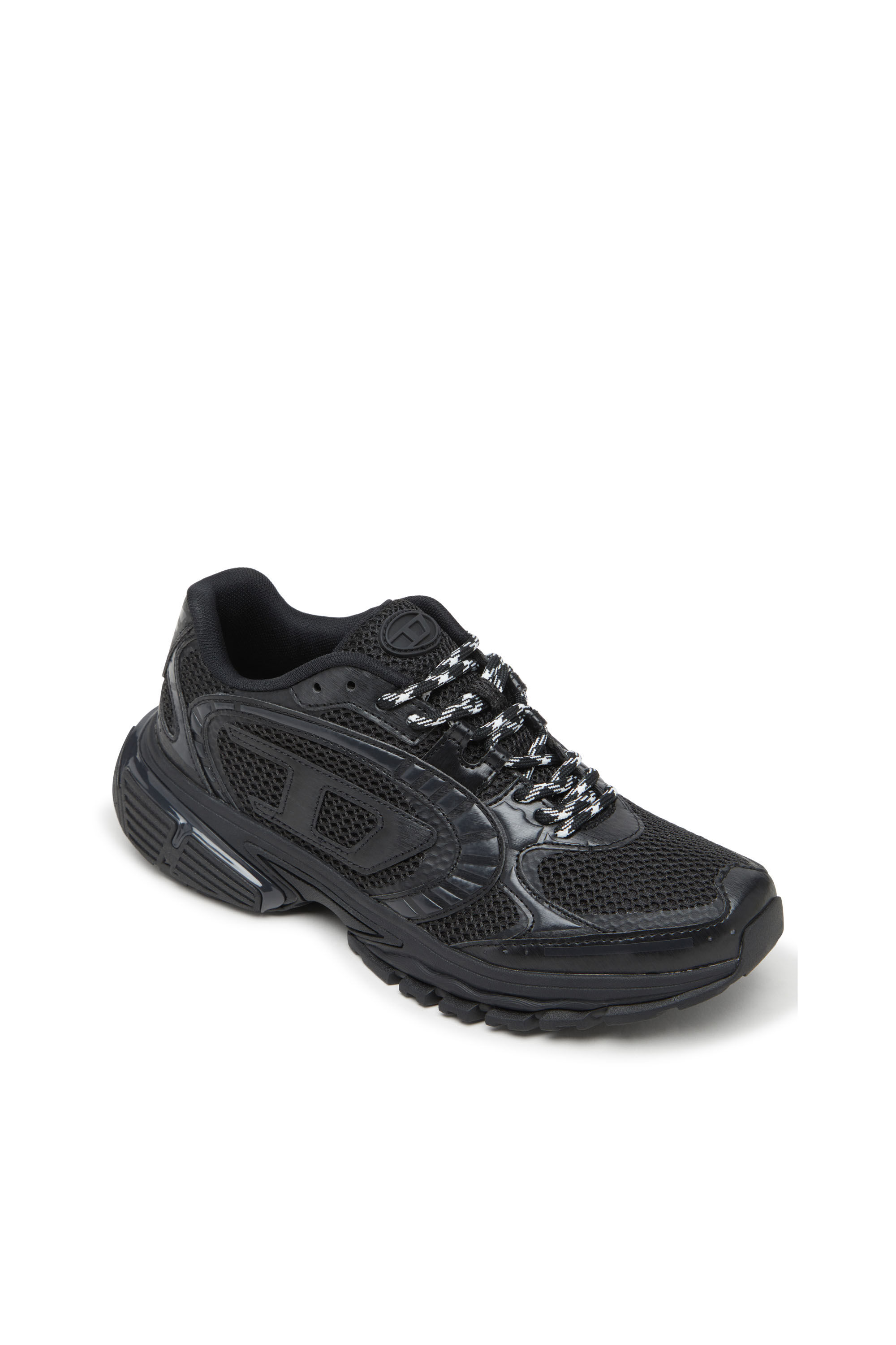 Diesel - S-PRO-V-DENSE LOW W, S-Pro-V-Dense-Sneakers en mesh monochrome avec logo Oval D Femme in Noir - 6