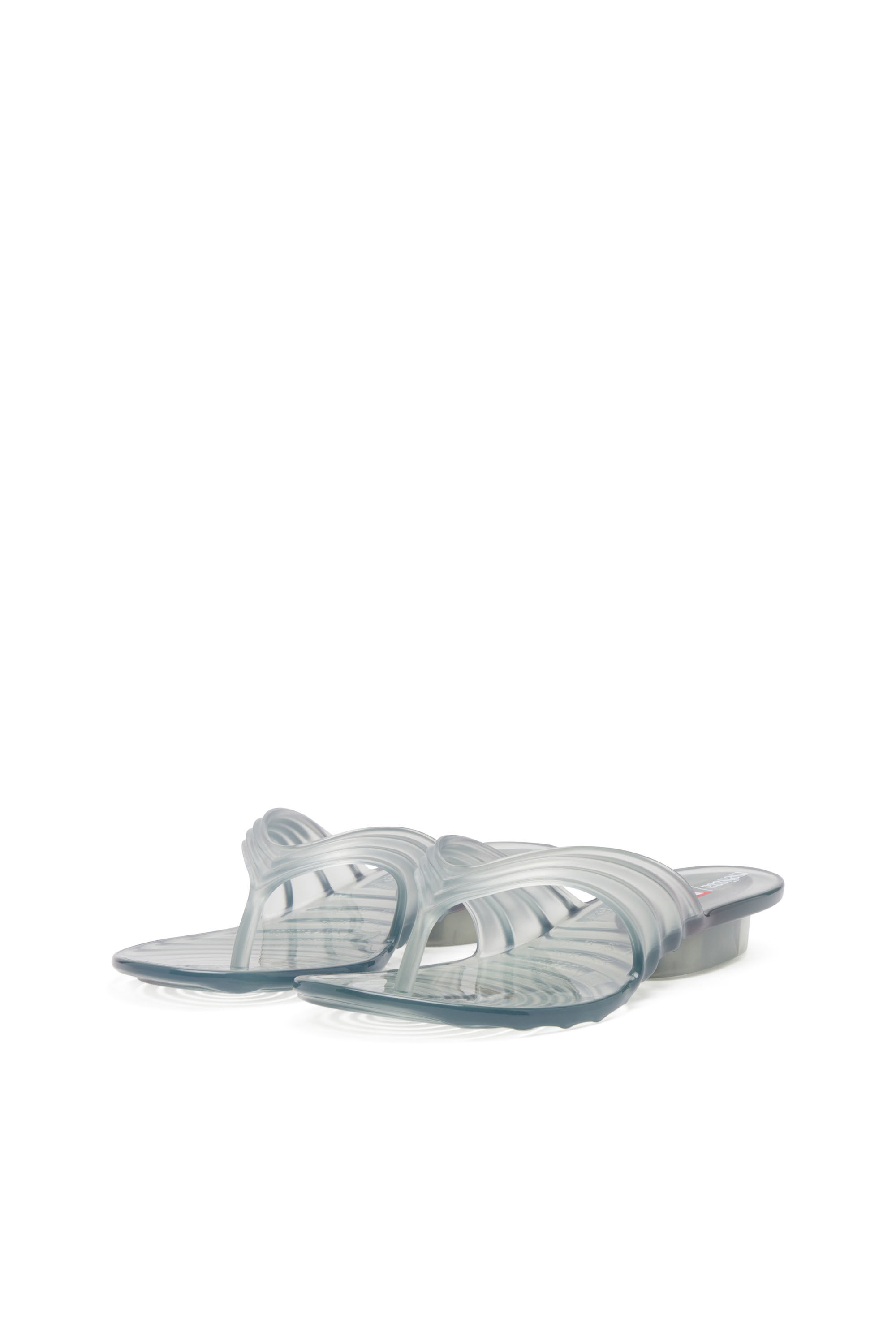 Diesel - MELISSA QUANTUM THONG, Female's Sculptural flip-flops in Melflex® in Light Grey - 9