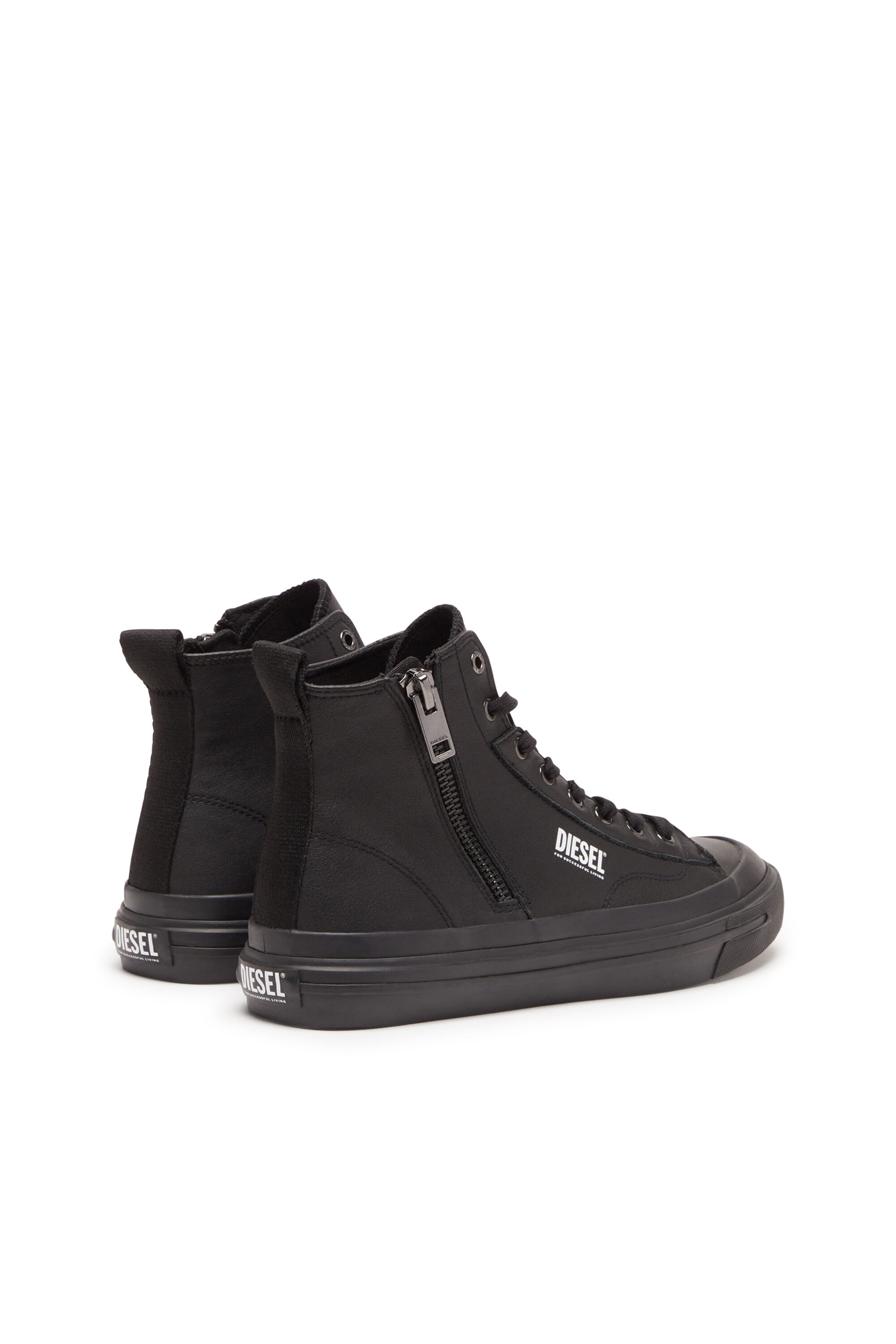Men's S-Athos Dv Mid - High-top sneakers with side zip | Black | Diesel