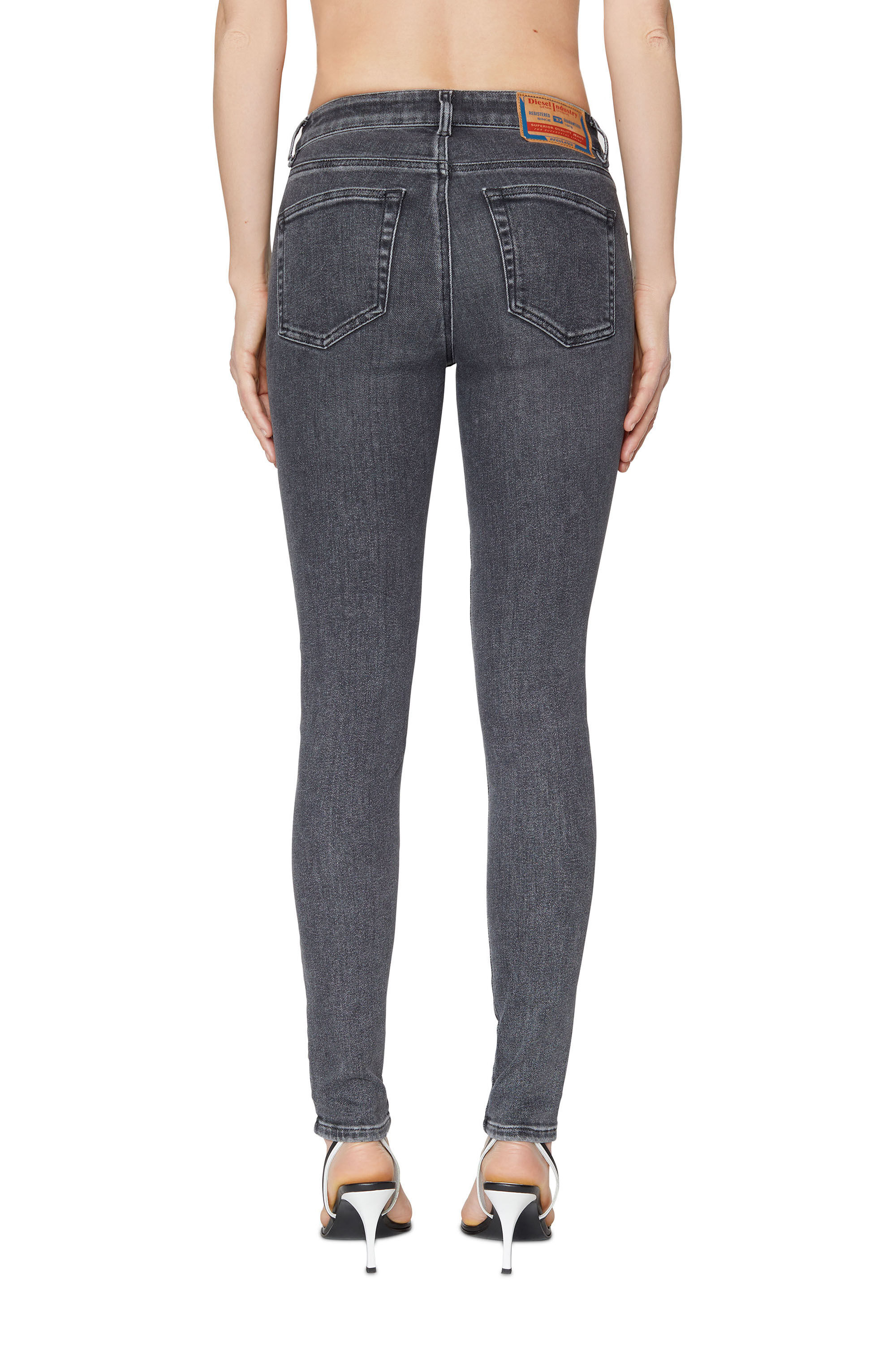 2017 SLANDY Woman: Super skinny Black/Dark grey Jeans | Diesel®