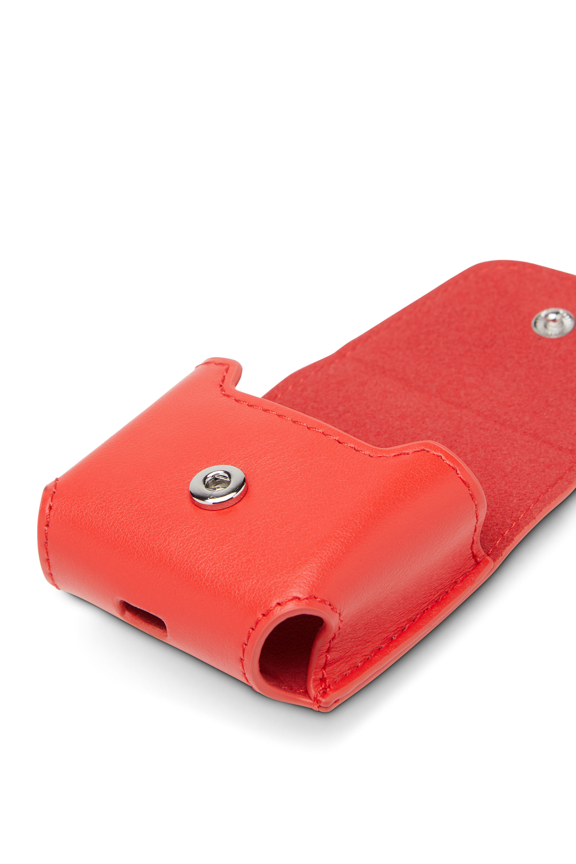 Diesel - HARKY, Male's AirPods case in nappa leather in Red - 3