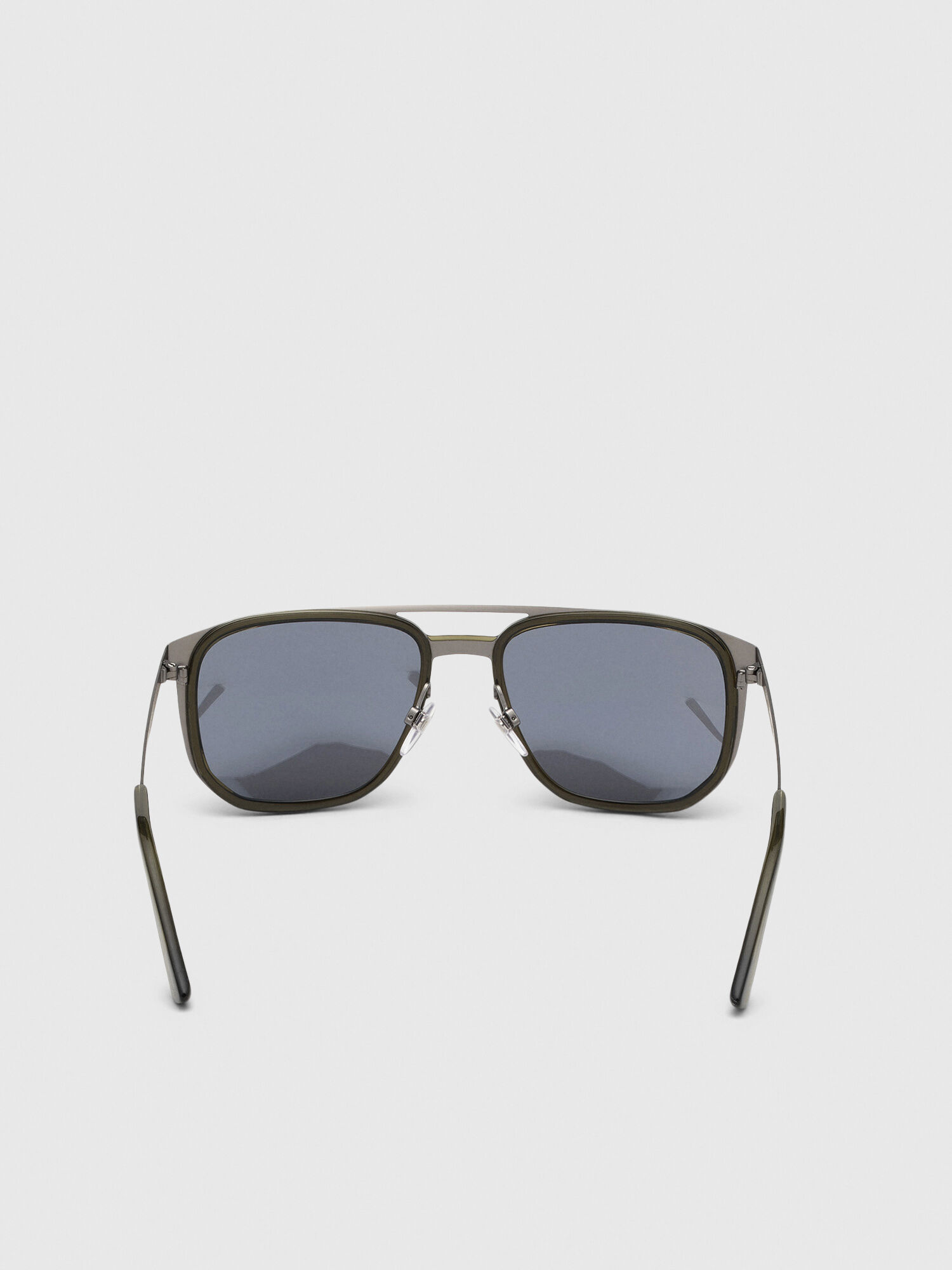 Diesel - DL0294, Lunettes de soleil navigateur en métal et acétate Homme in Vert - 5