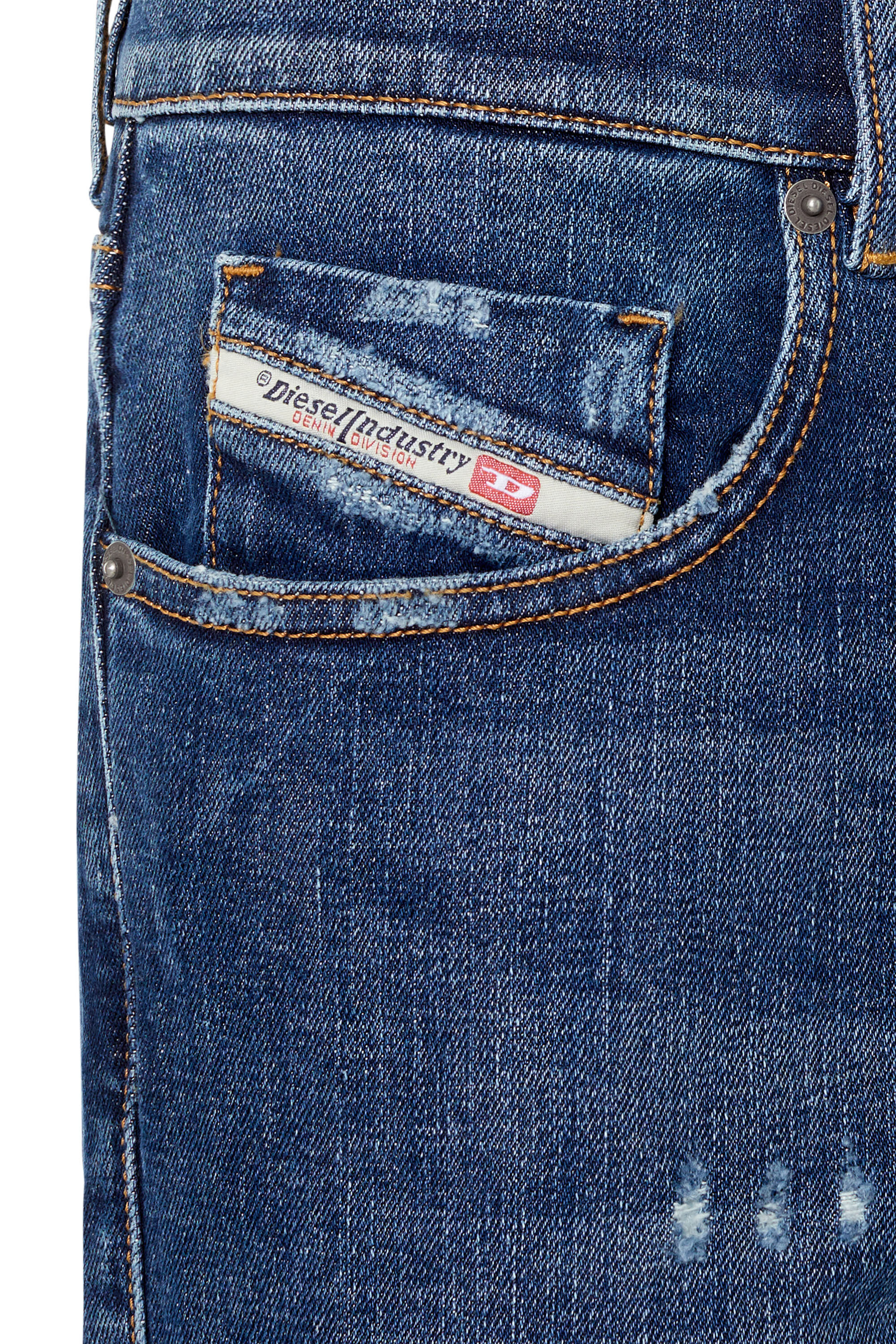 Diesel - 2019 D-STRUKT 09E45 Slim Jeans, Bleu moyen - Image 6