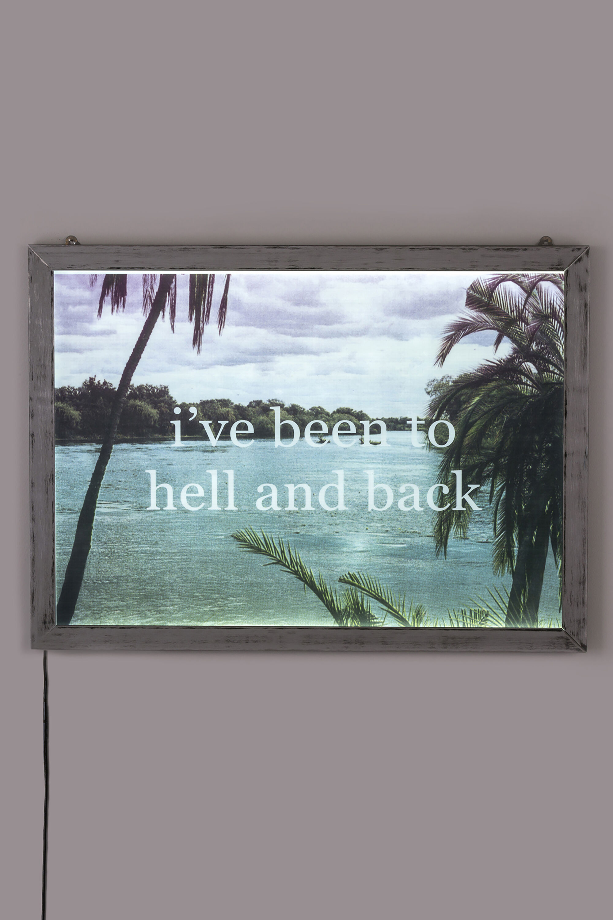 Diesel - 11022 FRAME IT!, Unisex's Poster "I've been to hell and back" in Silver - 2