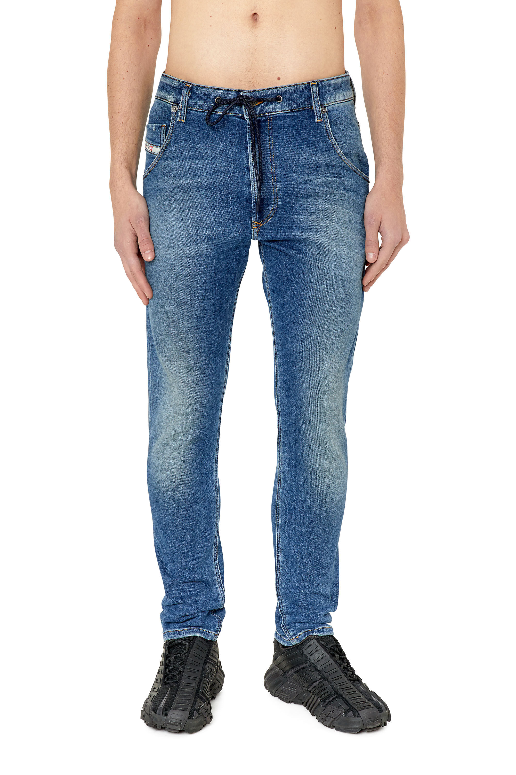 Diesel - Krooley JoggJeans® 068CX Tapered, Medium Blue - Image 3