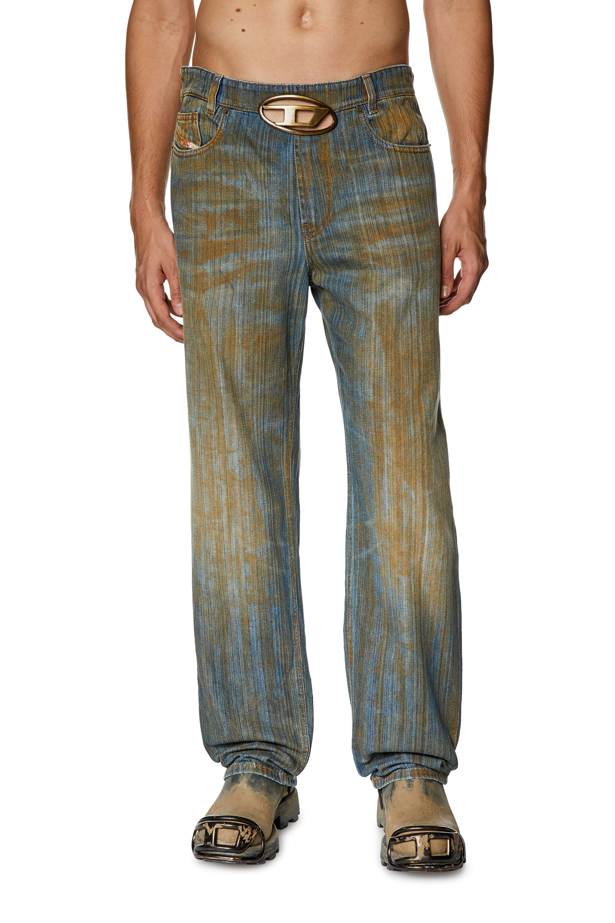 Diesel - Regular Jeans 2010 D-Macs 0NLAL Homme, Bleu moyen - Image 3