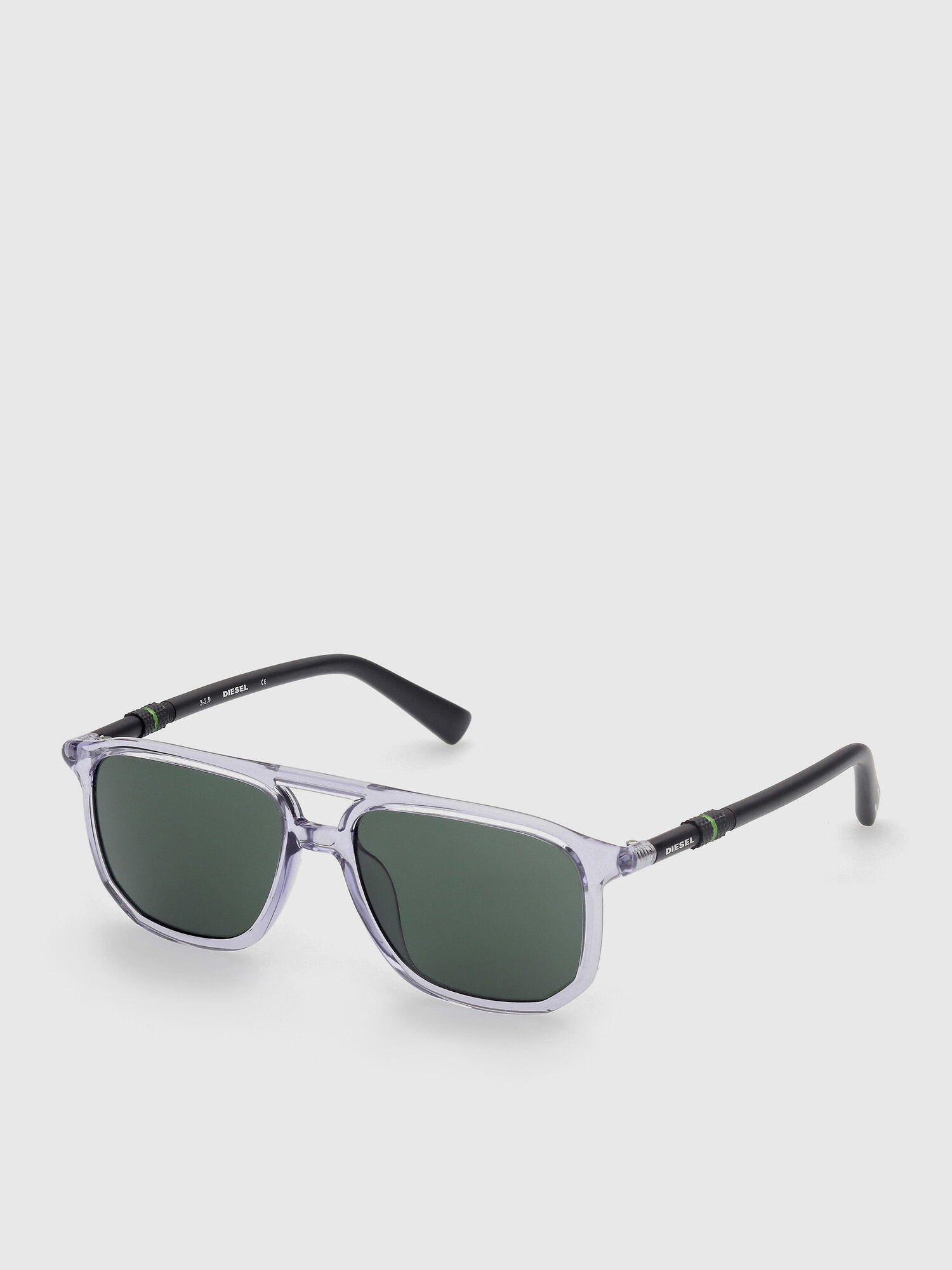 Diesel - DL0332, Male's Navigator sunglasses with double bridge in Grey - 2