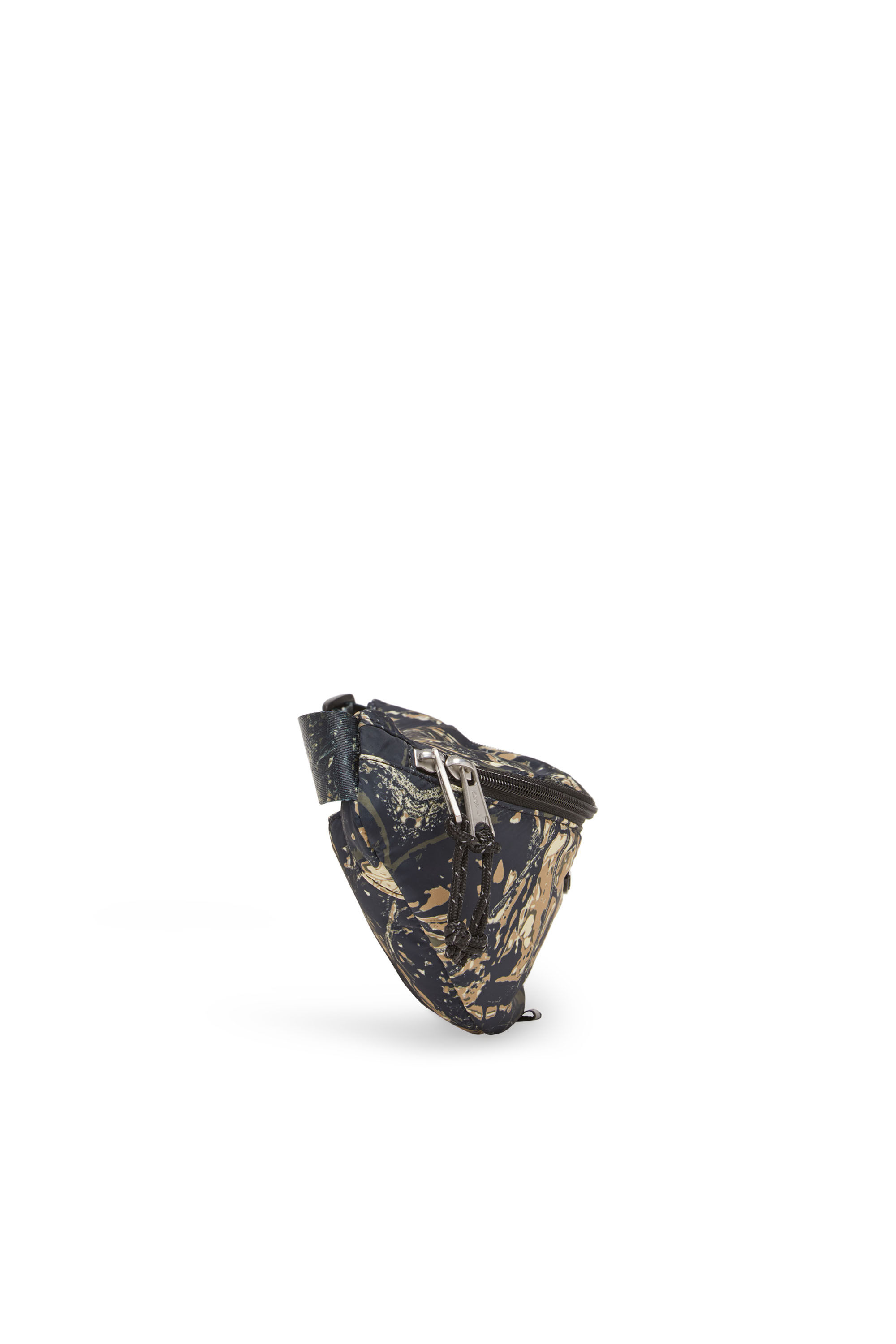 Diesel - D-PACK BELTBAG X, Male's D-Pack-Belt bag in camo-print fabric in Military Green - 4