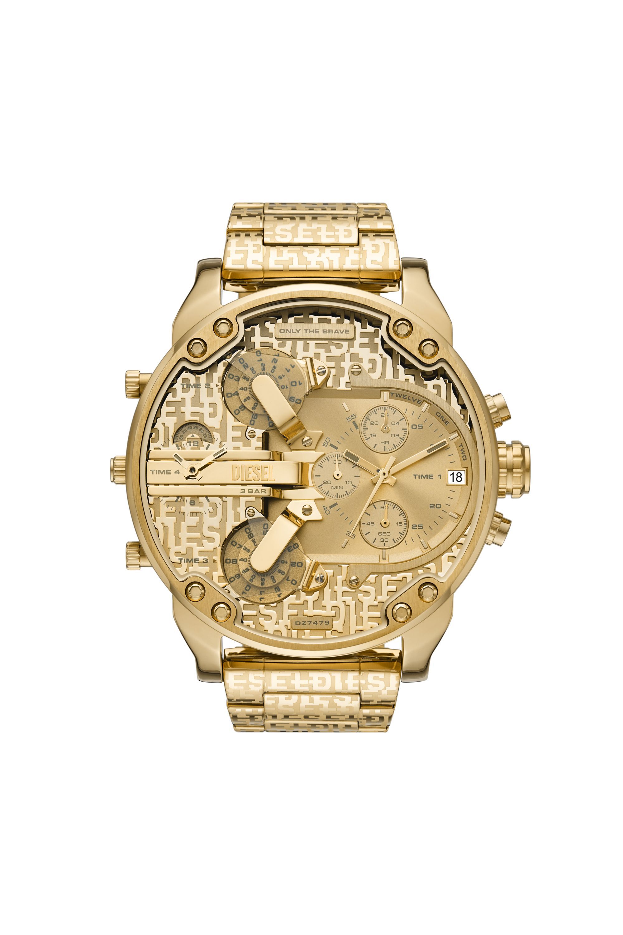 Diesel - DZ7479, Montre Mr. Daddy 2.0 en acier inoxydable Homme in Doré - 1