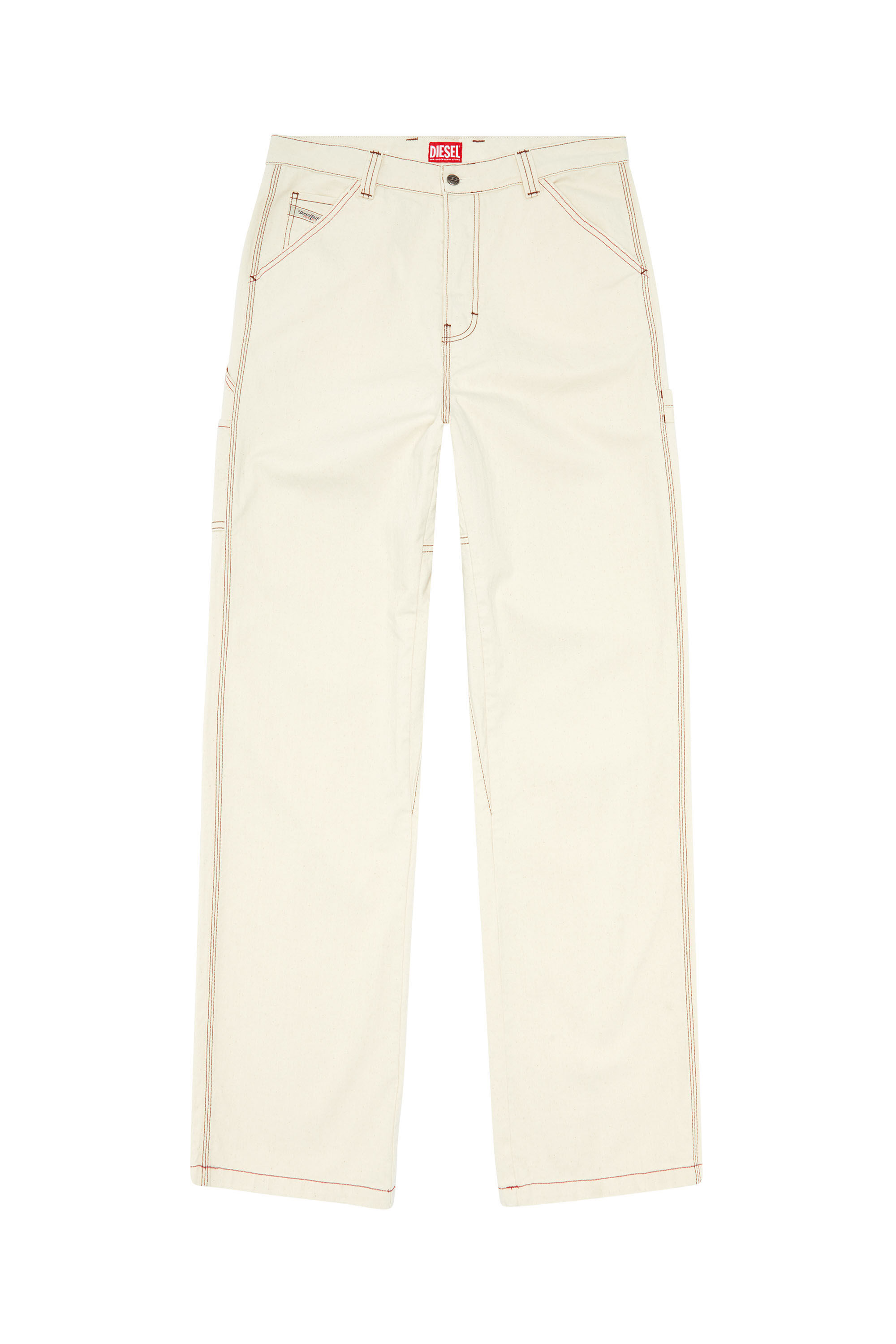 Diesel - Male Straight Jeans D-Livery 0GRDQ, White - Image 2