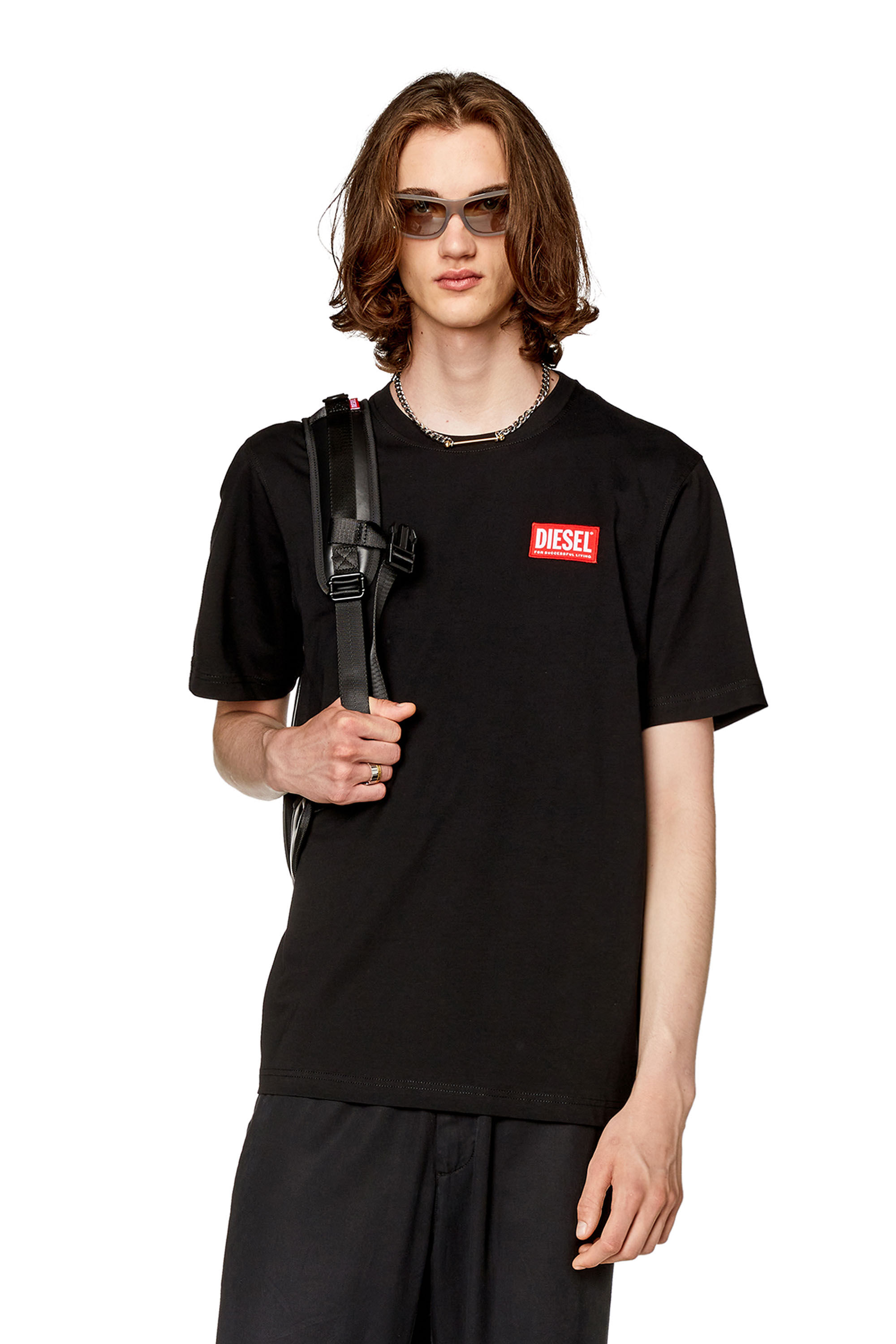 Black t shirt with logo cheap