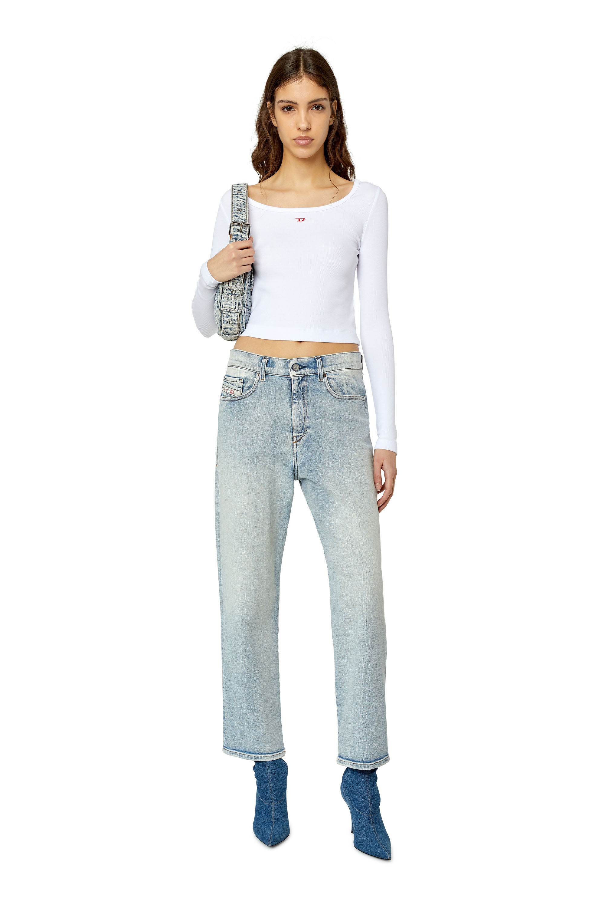 2016 D AIR Woman boyfriend Light blue Jeans Diesel