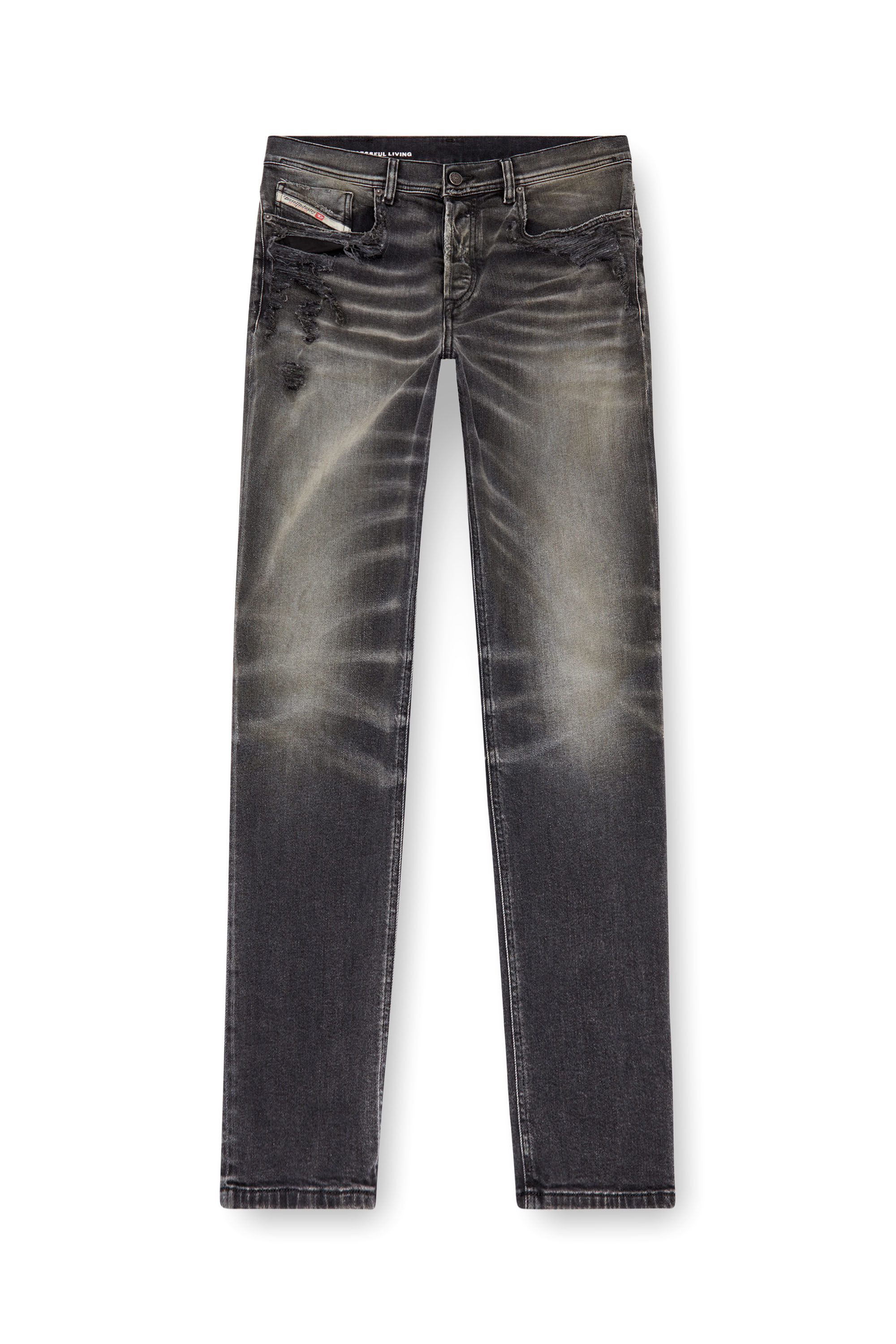Diesel - Male's Regular Jeans 2023 D-Finitive 09K25, Black/Dark Grey - 2
