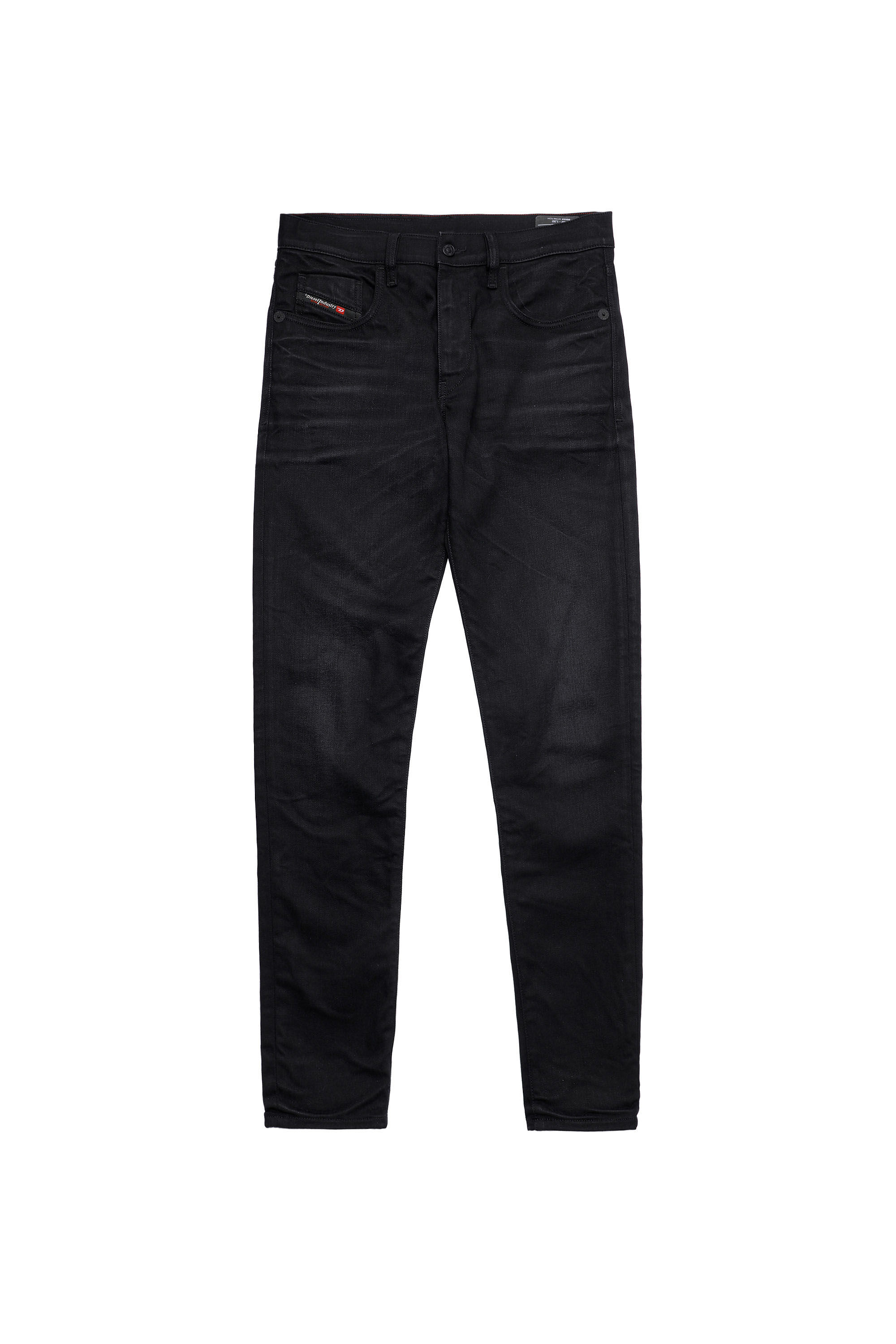 Diesel - 2019 D-STRUKT 09A15 Slim Jeans, Black/Dark Grey - Image 2