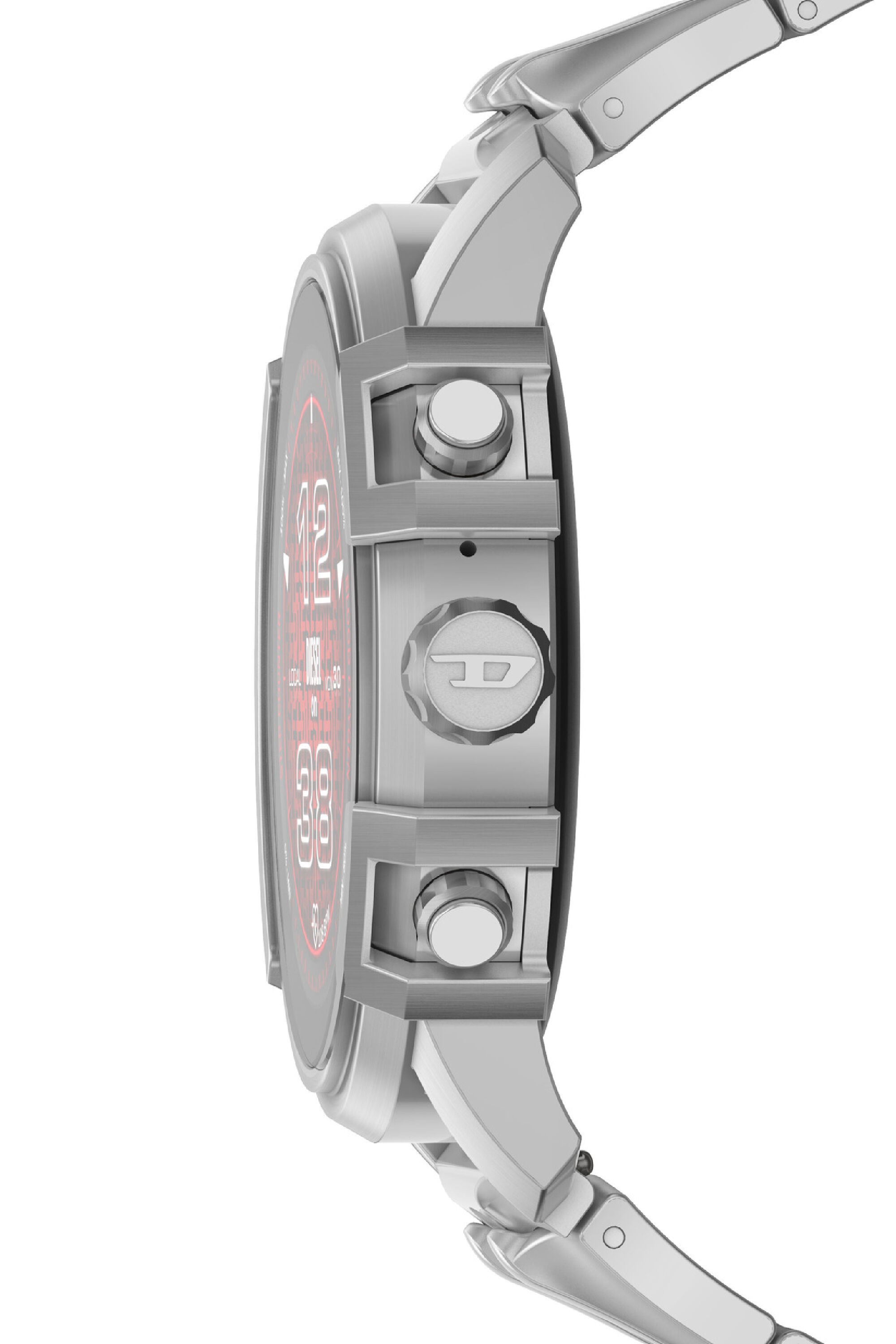 Diesel - DZT2040V, Smartwatch Griffed en acier inoxydable Homme in Gris argenté - 3